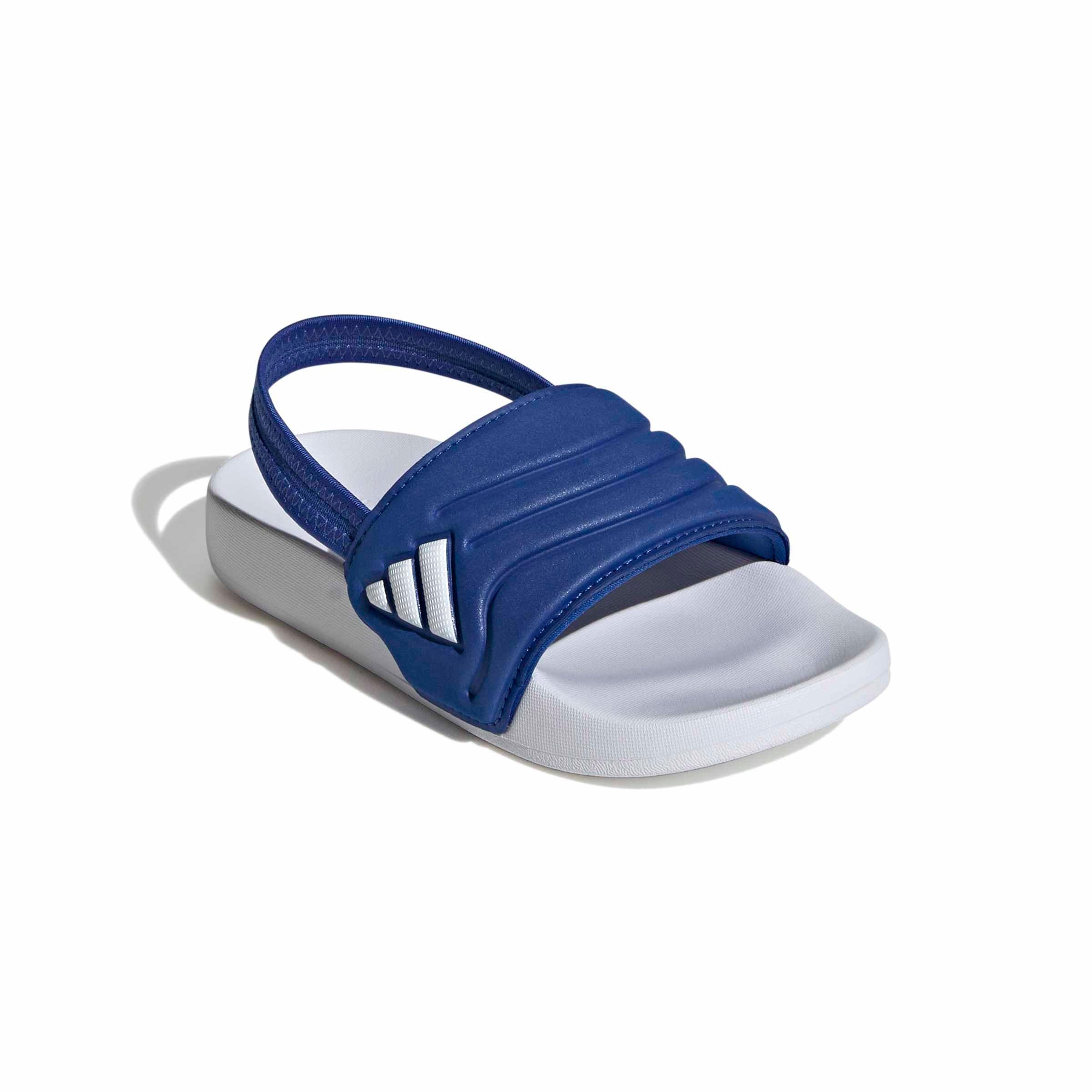 adidas Adilette Estrap 2.0 "Team Royal Blue/Ftwr White/Team Royal Blue" Preschool Boys' Slide - ROYAL/WHITE/ROYAL Thumbnail View 3