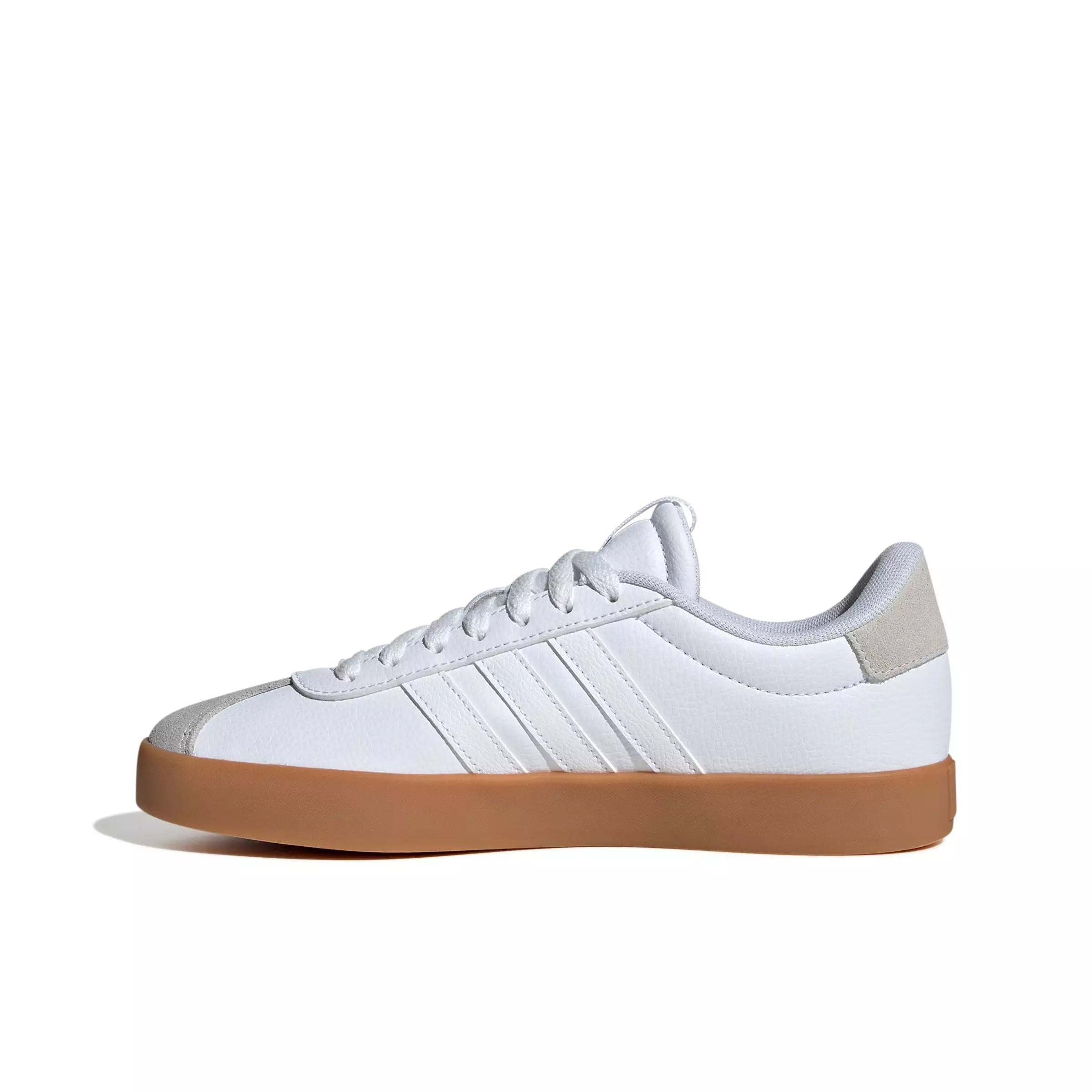 adidas VL Court 3.0 "Ftwr White/Ftwr White/Silver Metallic" Women's Shoe - WHITE/WHITE/SILVER