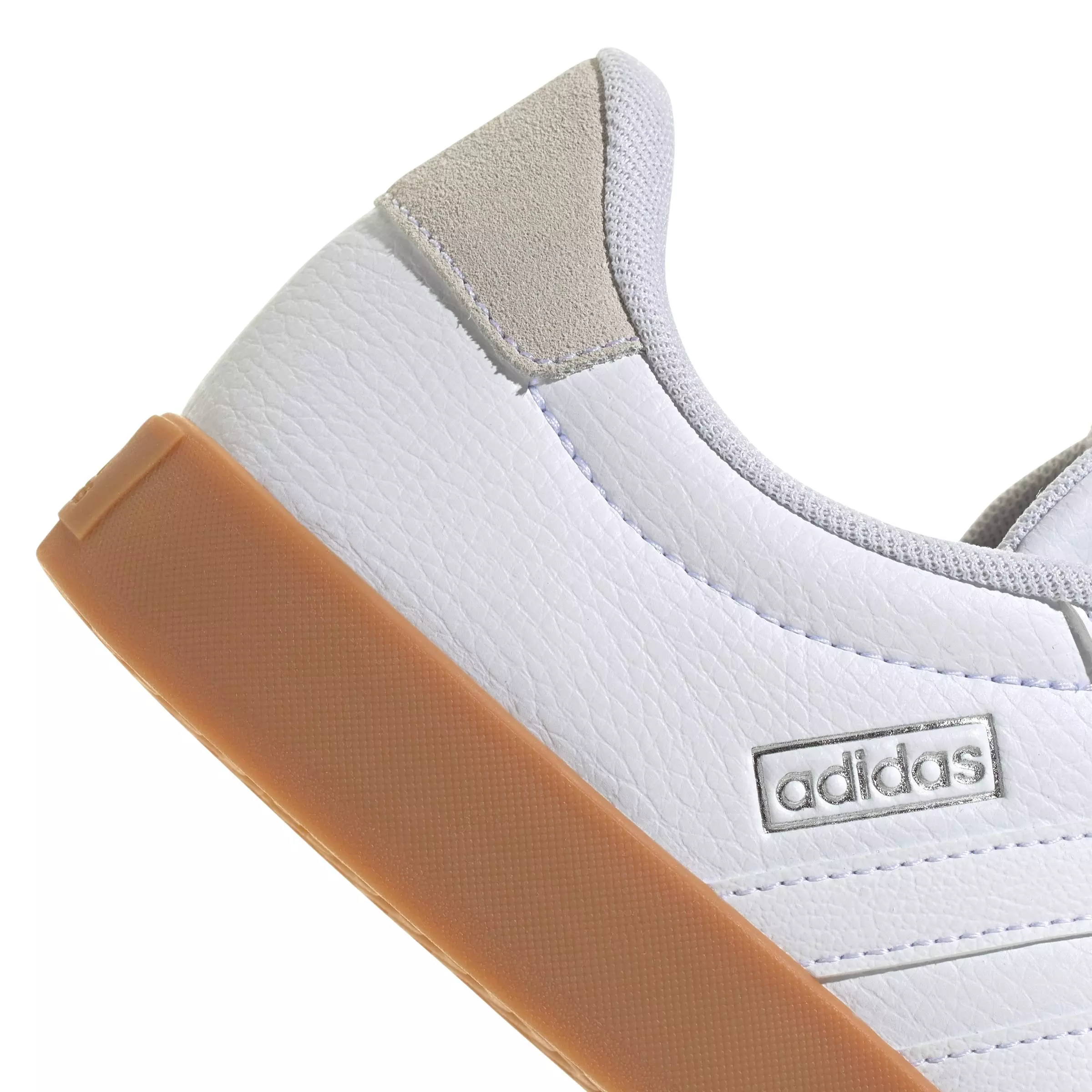 adidas VL Court 3.0 "Ftwr White/Ftwr White/Silver Metallic" Women's Shoe - WHITE/WHITE/SILVER