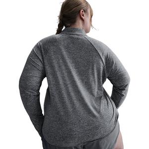 Nike Women's Swift 1/4-Zip Dri-FIT UV Running Top -Grey