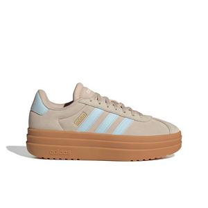 adidas VL Court Bold "Wonder Beige/Ice Blue/Gold Metallic" Women's Shoe - BEIGE/BLUE/GOLD