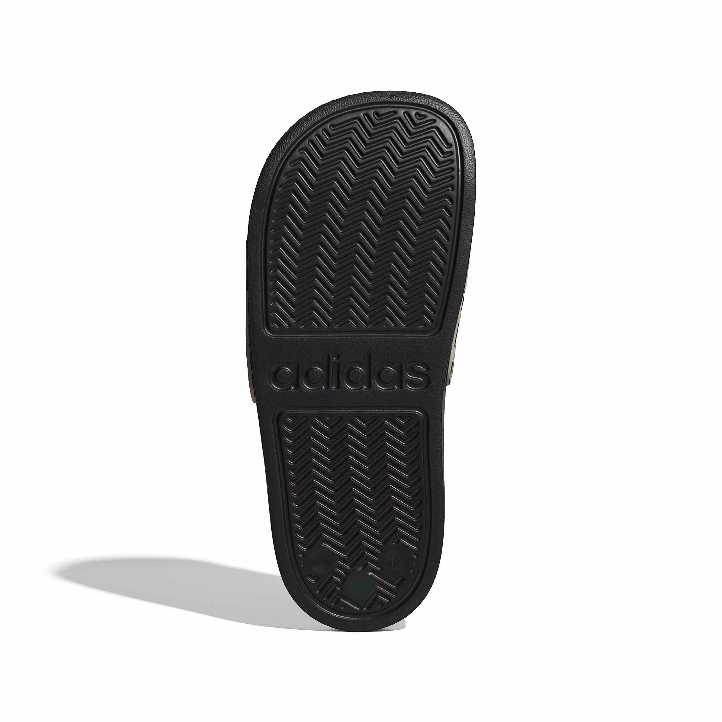 adidas Adilette Shower Logo "Crystal Linen/Core White/Core Black" Grade School Girls' Sandal - LINEN/WHITE/BLACK