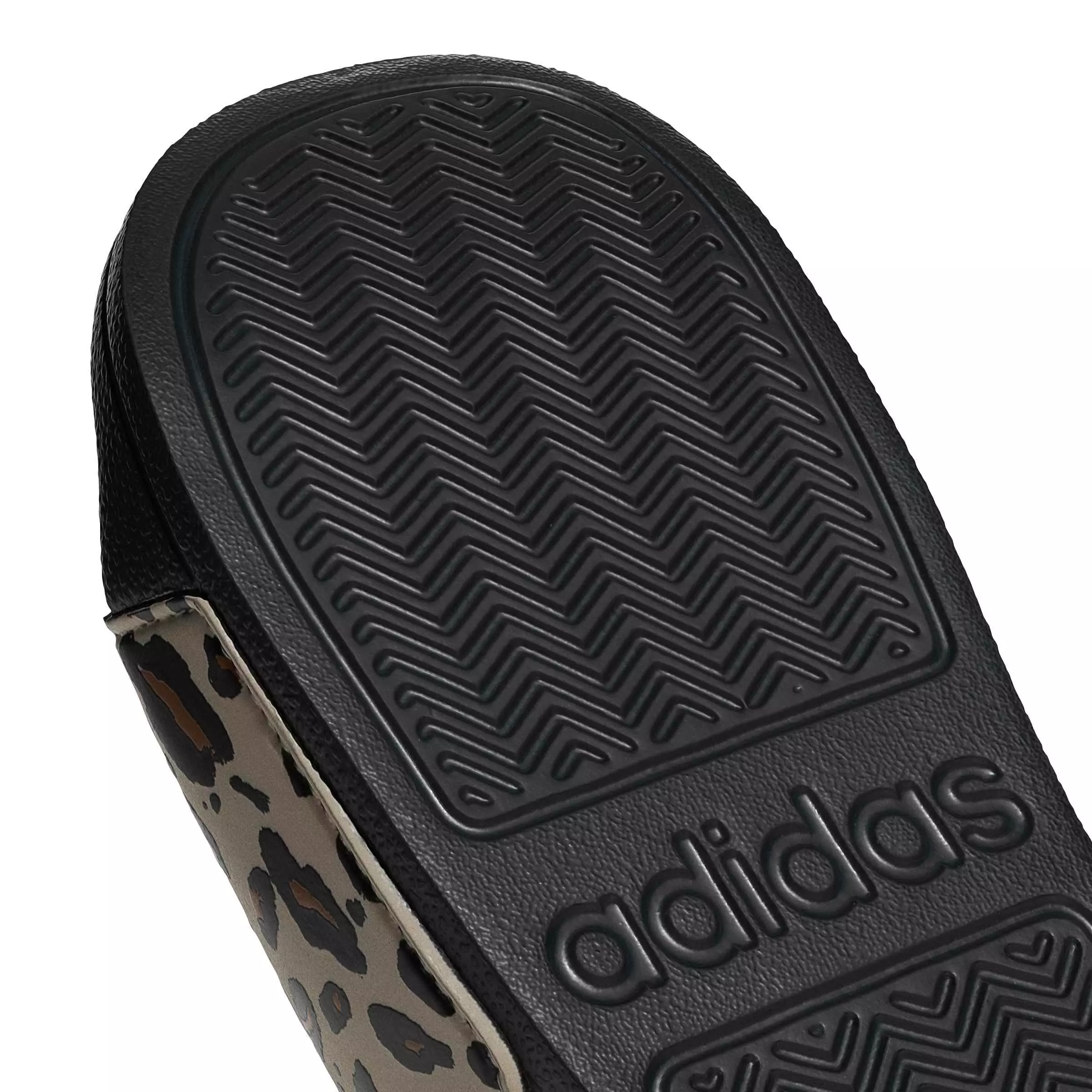 adidas Adilette Shower Logo "Crystal Linen/Core White/Core Black" Grade School Girls' Sandal - LINEN/WHITE/BLACK
