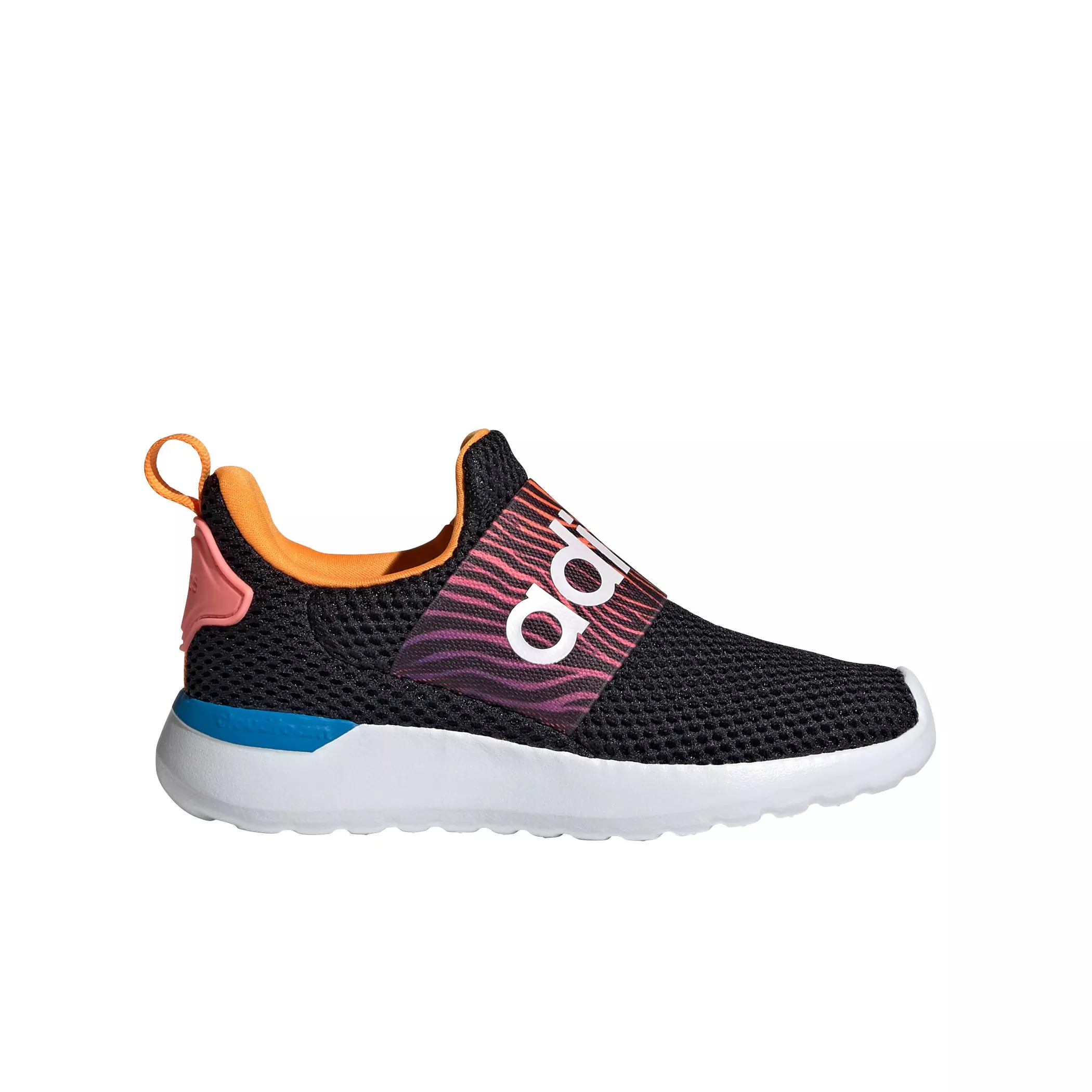 adidas Lite Racer Adapt 4.0 "Core Black/Acid Red/Blue Rush" Preschool Boys' Slip-On Running Shoe - BLACK