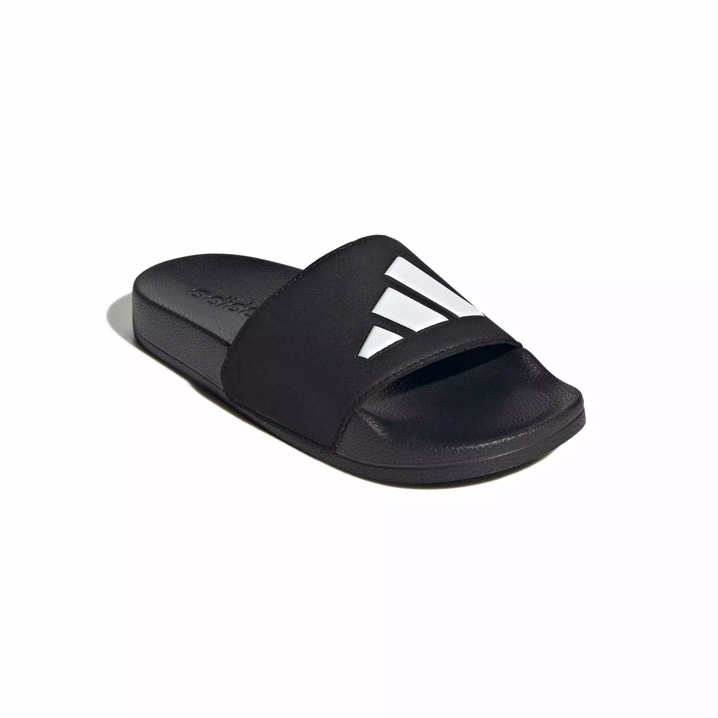 adidas Adilette Shower Logo "Core Black/Ftwr White/Core Black" Preschool Boys' Sandal - BLACK/WHITE/BLACK