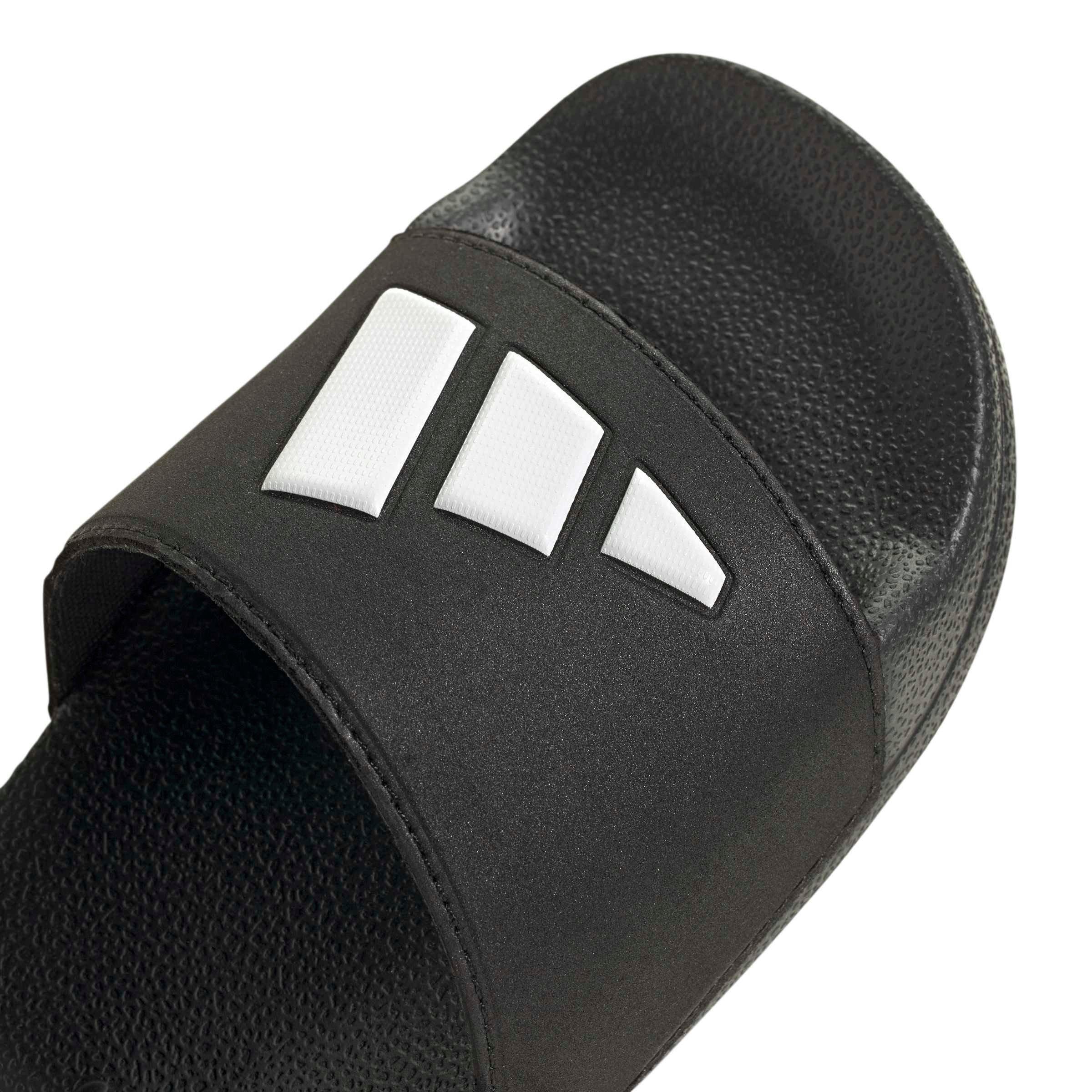adidas Adilette Shower Logo "Core Black/Ftwr White/Core Black" Preschool Boys' Sandal - BLACK/WHITE/BLACK Thumbnail View 7