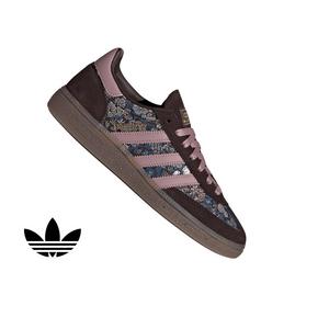 adidas Originals Handball Spezial x Liberty London "Aurora Coffee/Magic Mauve/Gum 5" Women's Shoe - COFFEE/MAUVE/GUM