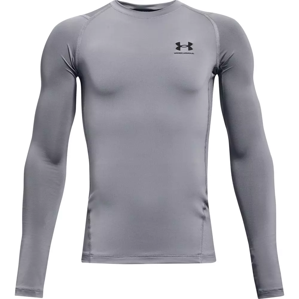 Under Armour Men's White HeatGear Long-Sleeve Compression Shirt - Hibbett