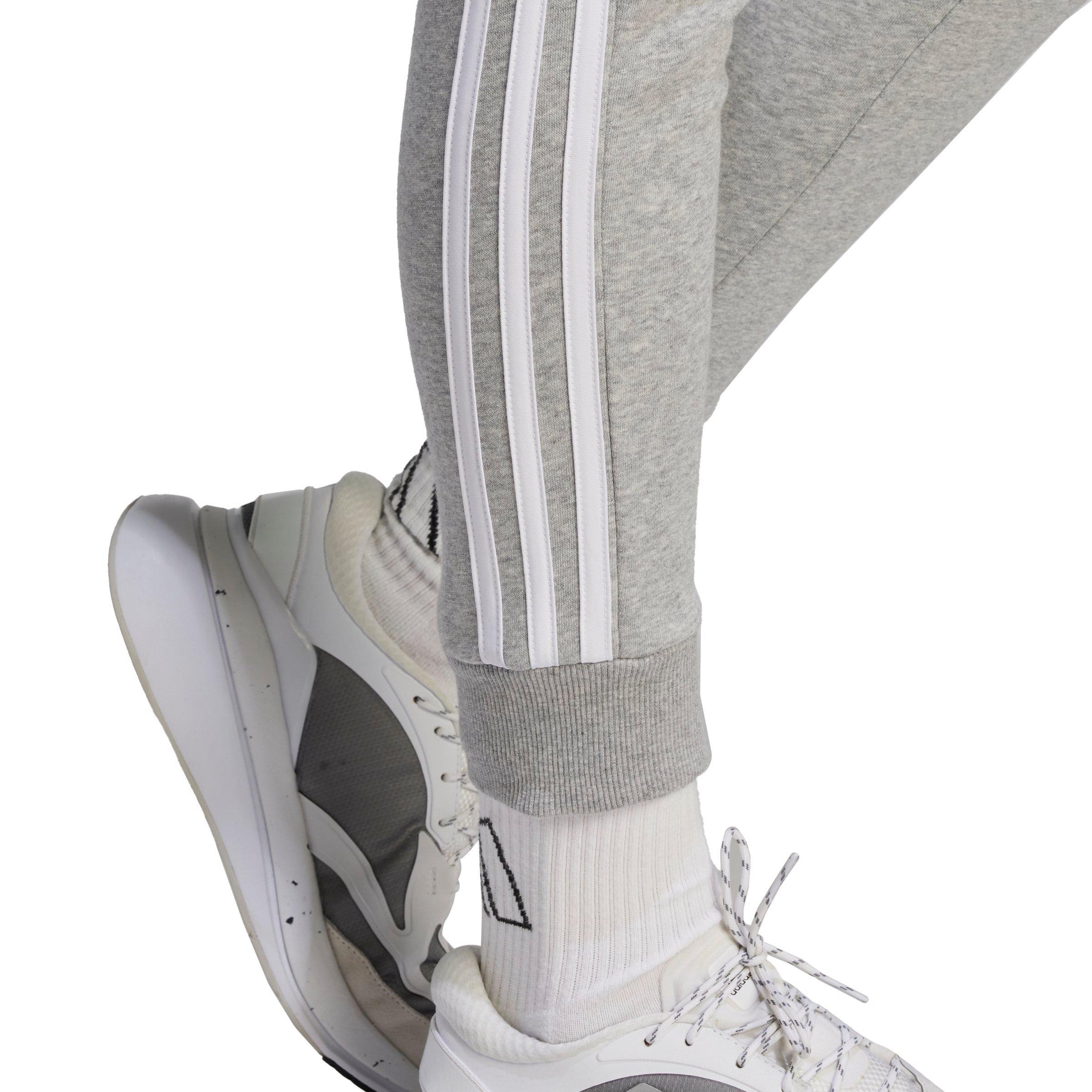 adidas Women's Essentials 3-Stripes Fleece Pant - Grey - GREY Thumbnail View 3