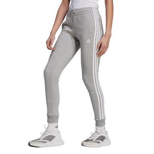 adidas Women's Essentials 3-Stripes Fleece Pant - Grey
