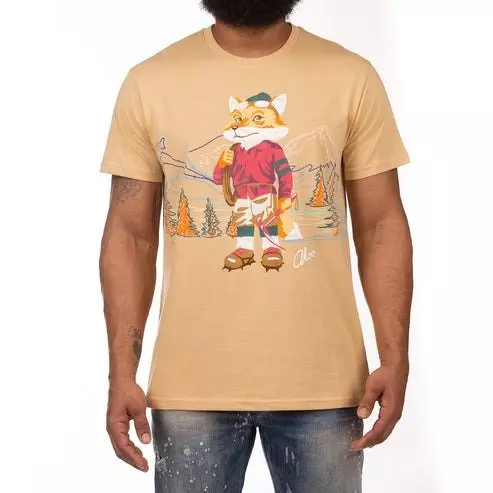 AKOO Men's Outbound Short Sleeve Knit Tee - DK YELLOW