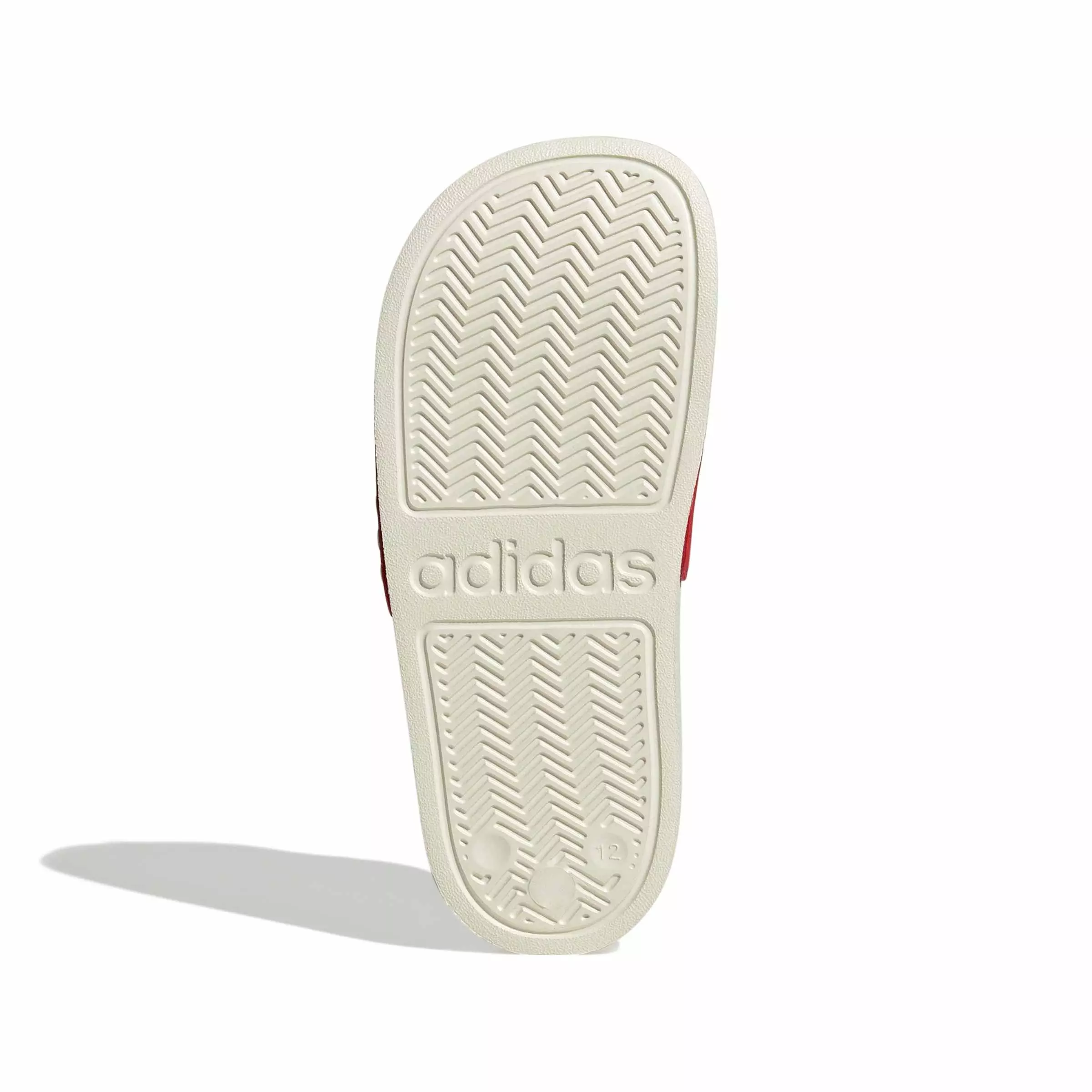 adidas Adilette Shower Logo "Pure Ruby/Ftwr White/Off White" Preschool Boys' Sandal - RUBY/WHITE/OFF WHITE