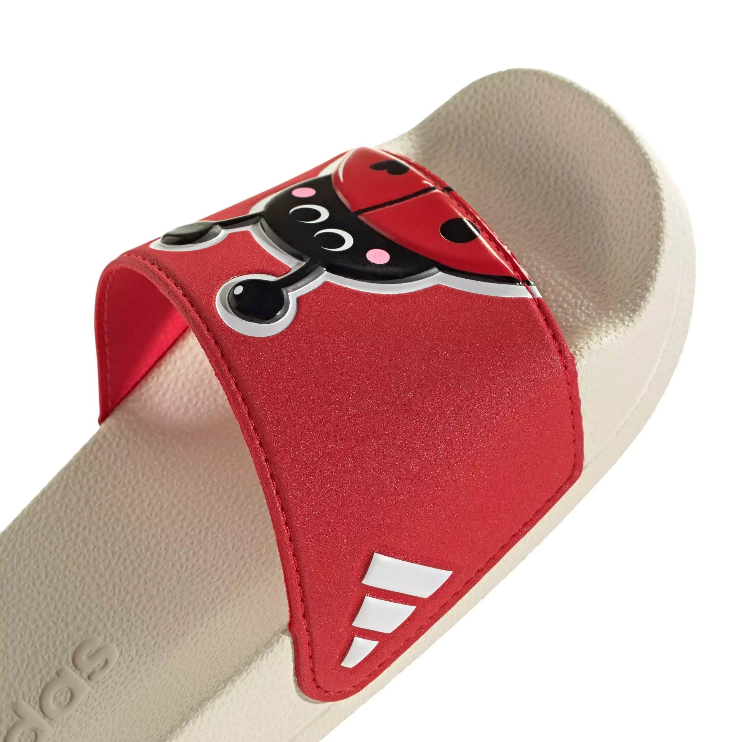 adidas Adilette Shower Logo "Pure Ruby/Ftwr White/Off White" Preschool Boys' Sandal - RUBY/WHITE/OFF WHITE