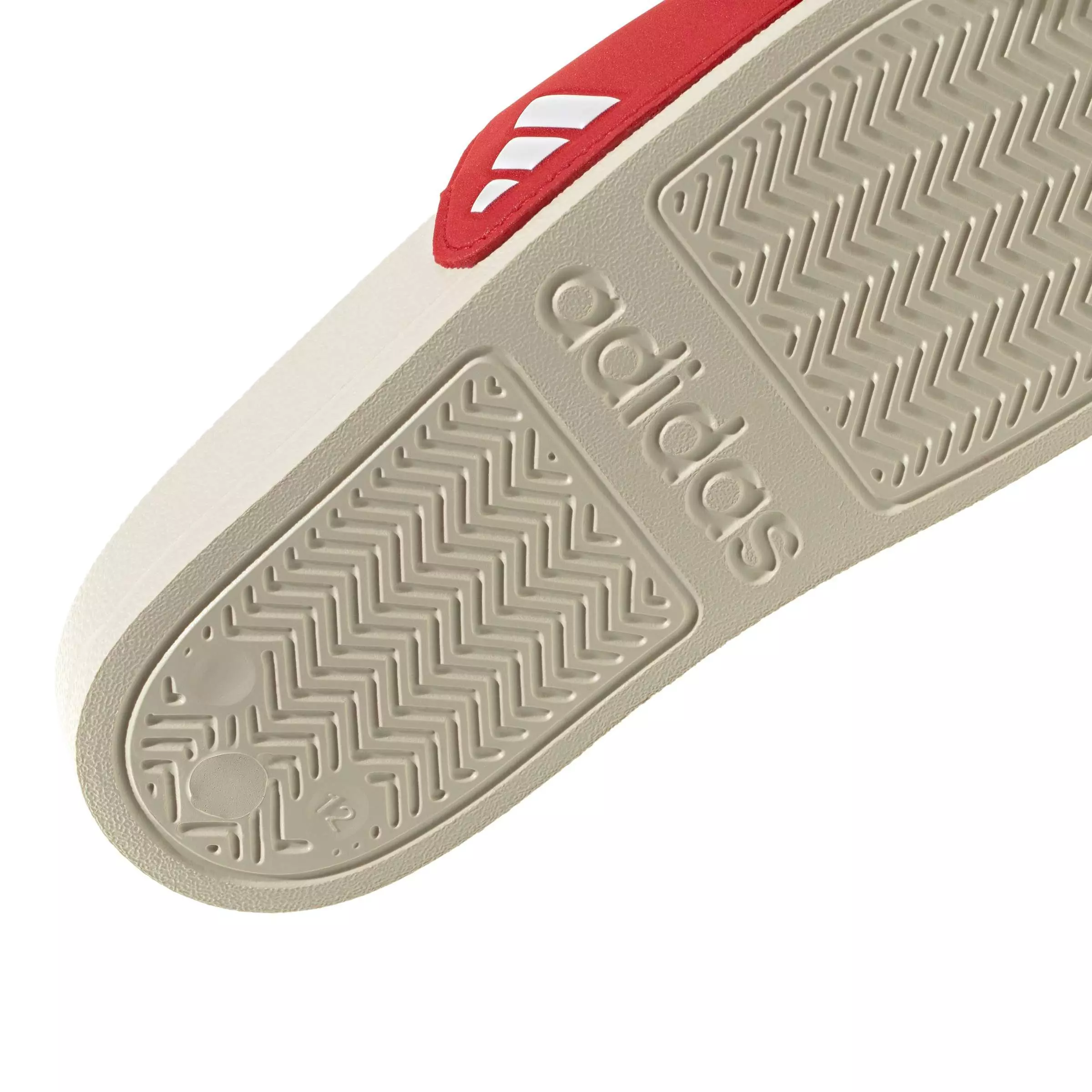 adidas Adilette Shower Logo "Pure Ruby/Ftwr White/Off White" Preschool Boys' Sandal - RUBY/WHITE/OFF WHITE