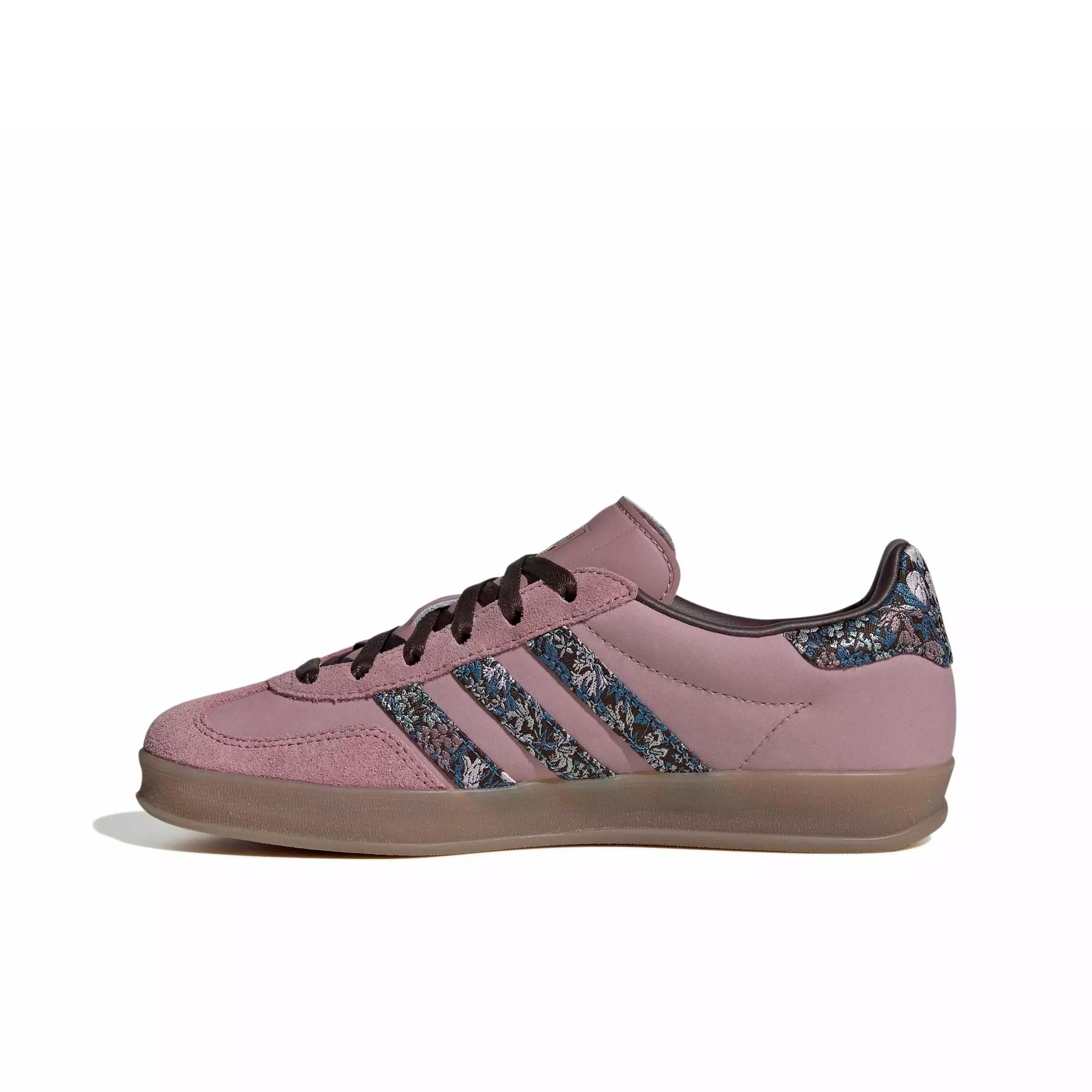 adidas Originals Gazelle Indoor x Liberty London "Magic Mauve/Aurora Coffee/Gum 5" Women's Shoe - MAUVE/COFFEE/GUM