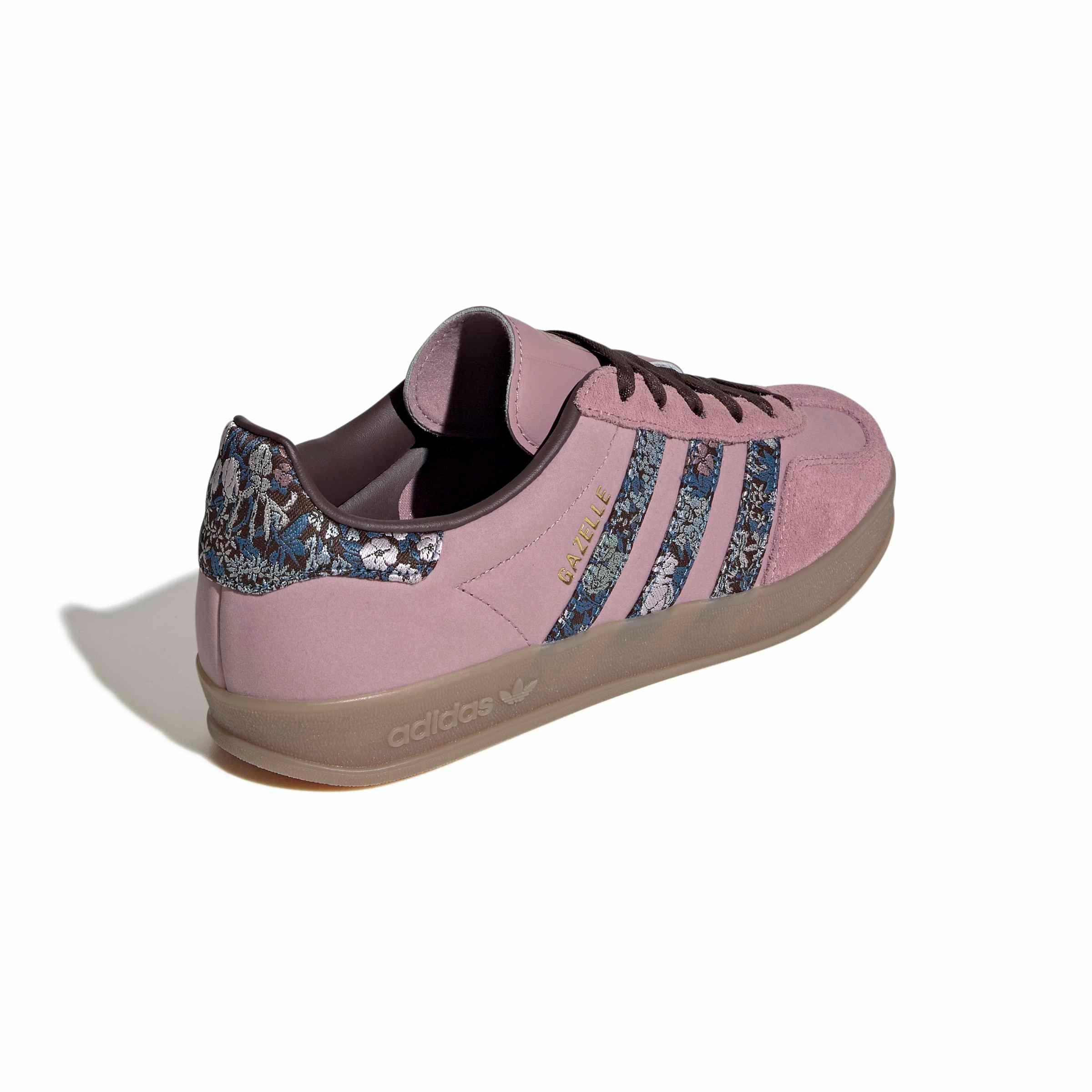 adidas Originals Gazelle Indoor x Liberty London "Magic Mauve/Aurora Coffee/Gum 5" Women's Shoe - MAUVE/COFFEE/GUM