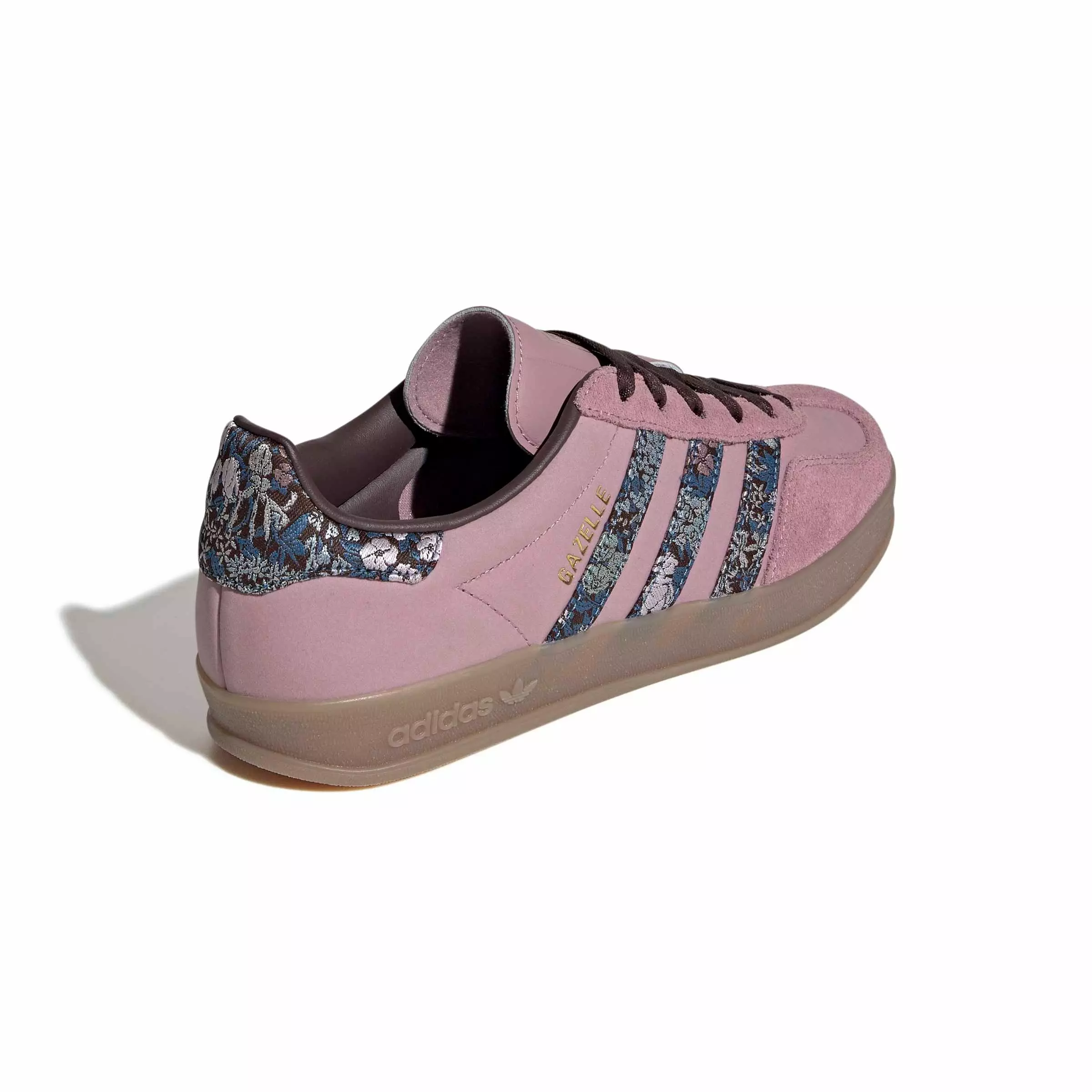 adidas Originals Gazelle Indoor x Liberty London "Magic Mauve/Aurora Coffee/Gum 5" Women's Shoe - MAUVE/COFFEE/GUM