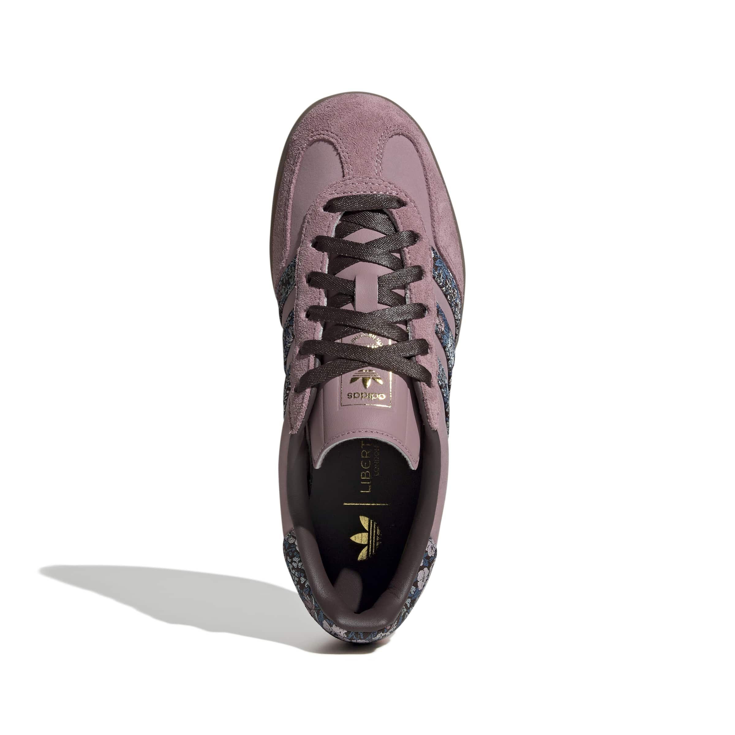 adidas Originals Gazelle Indoor x Liberty London "Magic Mauve/Aurora Coffee/Gum 5" Women's Shoe - MAUVE/COFFEE/GUM