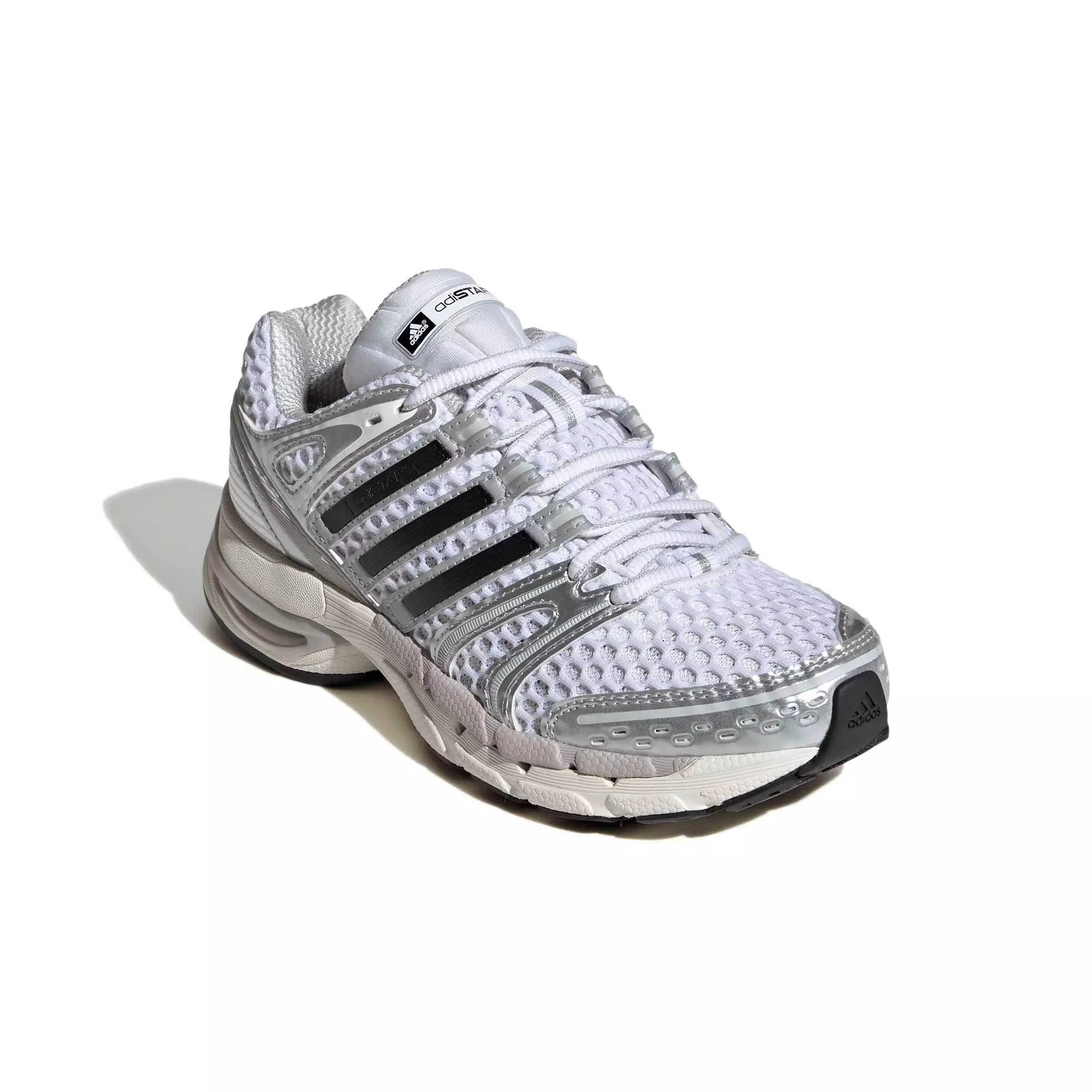 adidas Originals Adistar Control 5 "Ftwr White/Silver Metallic/Grey One" Grade School Boys' Shoe - WHITE/SILVER/GREY