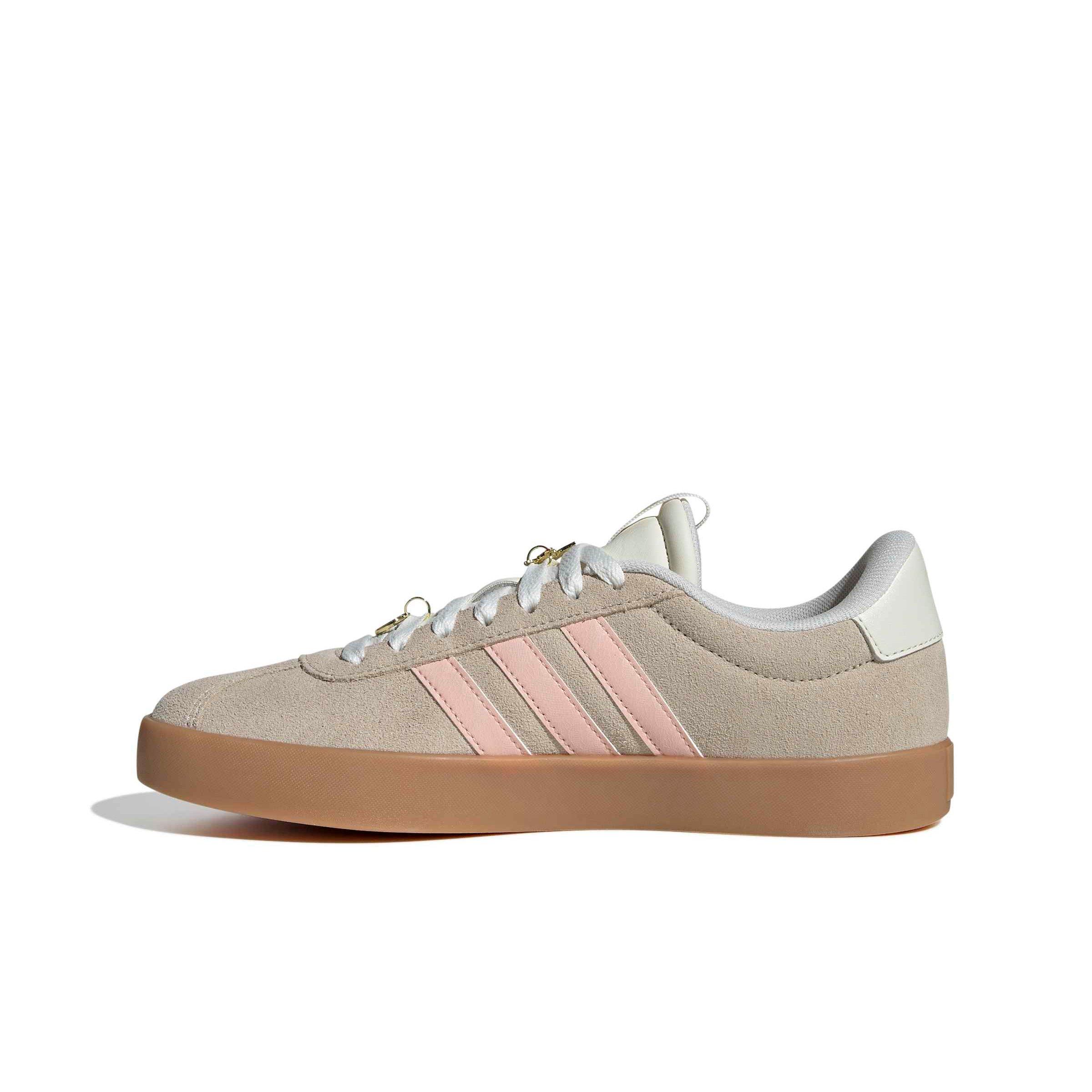 adidas VL Court 3.0 "Crystal Linen/Blush Pink/Off White" Women's Shoe - LINEN/PINK/OFF WHITE