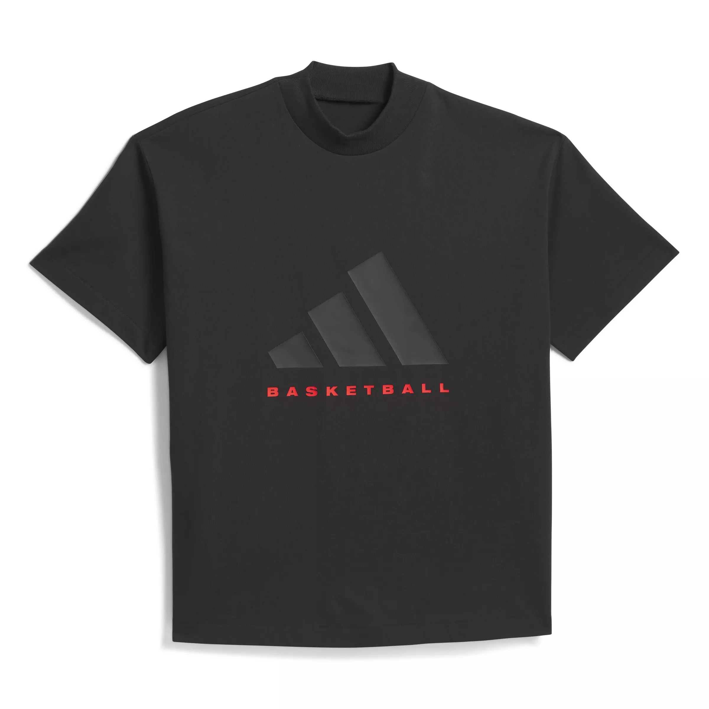 adidas Men's Basketball T-Shirt - Black - BLACK