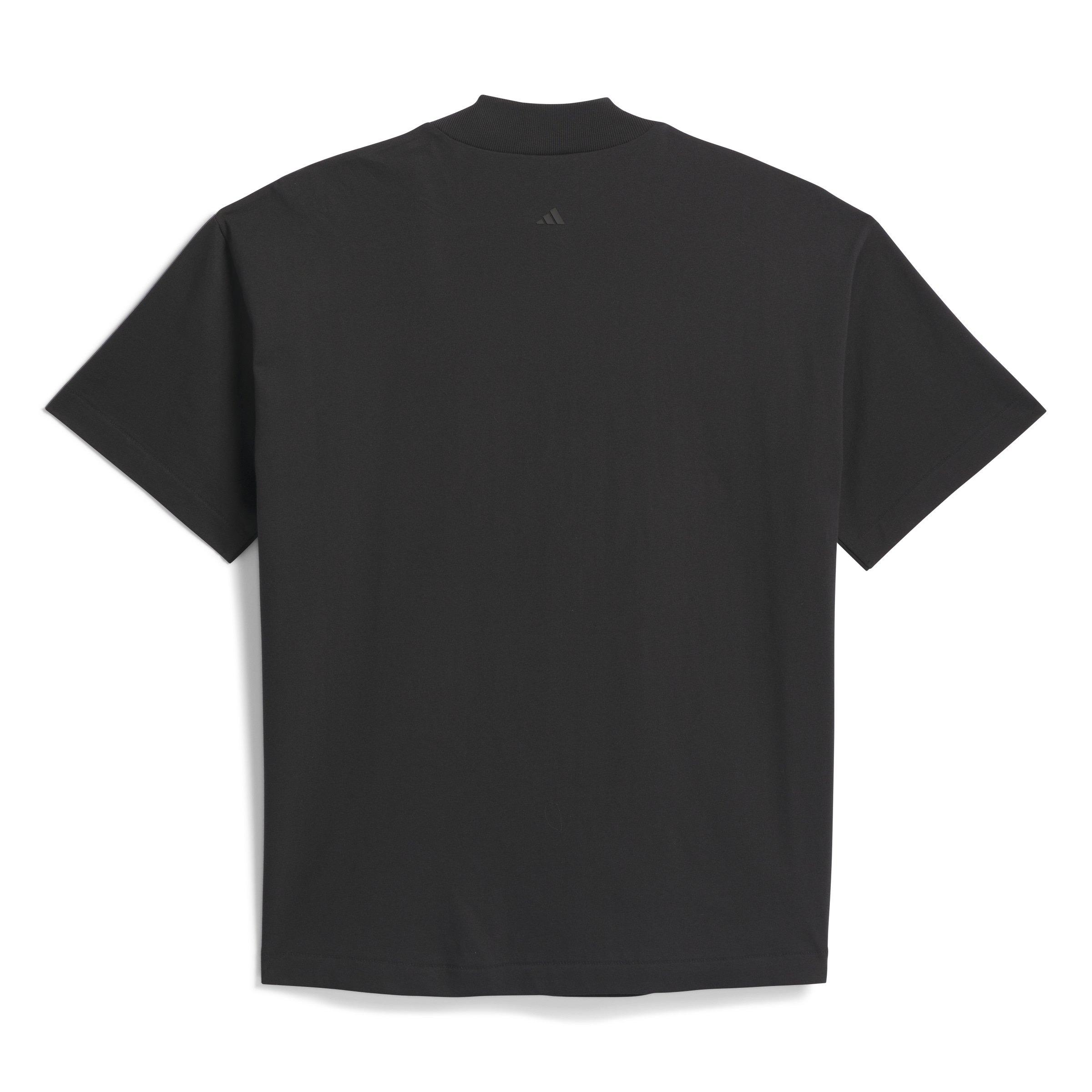 adidas Men's Basketball T-Shirt - Black - BLACK Thumbnail View 7