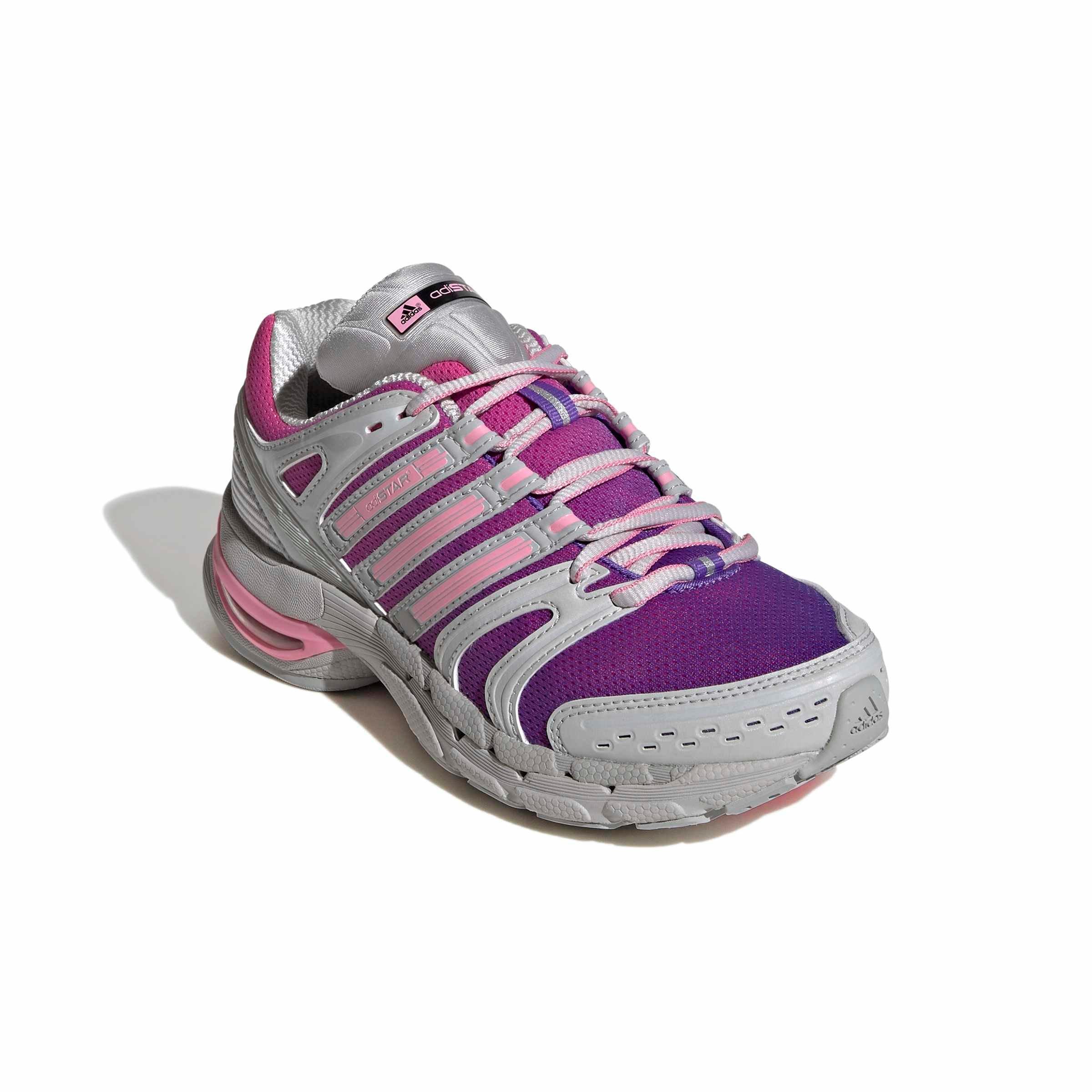 adidas Originals Adistar Control 5 "Purple Rush/Bliss Pink/Grey Two" Grade School Kids' Shoe - PURPLE/PINK/GREY Thumbnail View 3