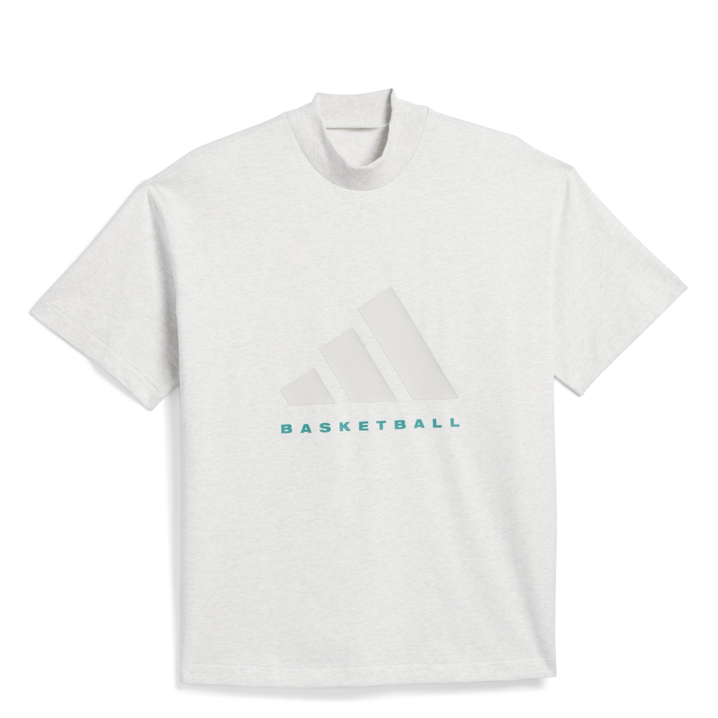 adidas Basketball Unisex Grey T-Shirt