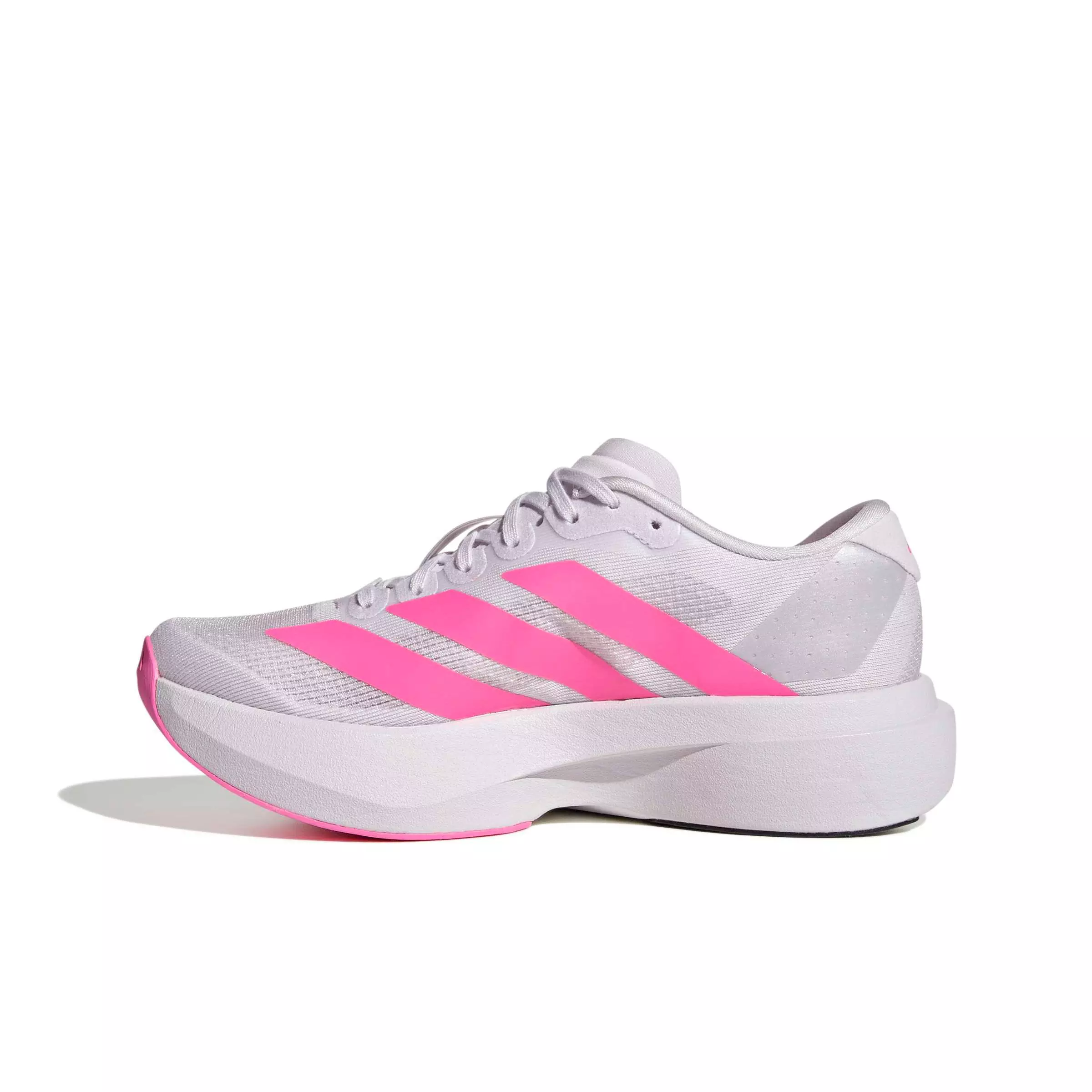 adidas Adizero EVO SL "Dash Grey/Lucid Pink/Core Black" Grade School Boys' Running Shoe - GREY/PINK/BLACK
