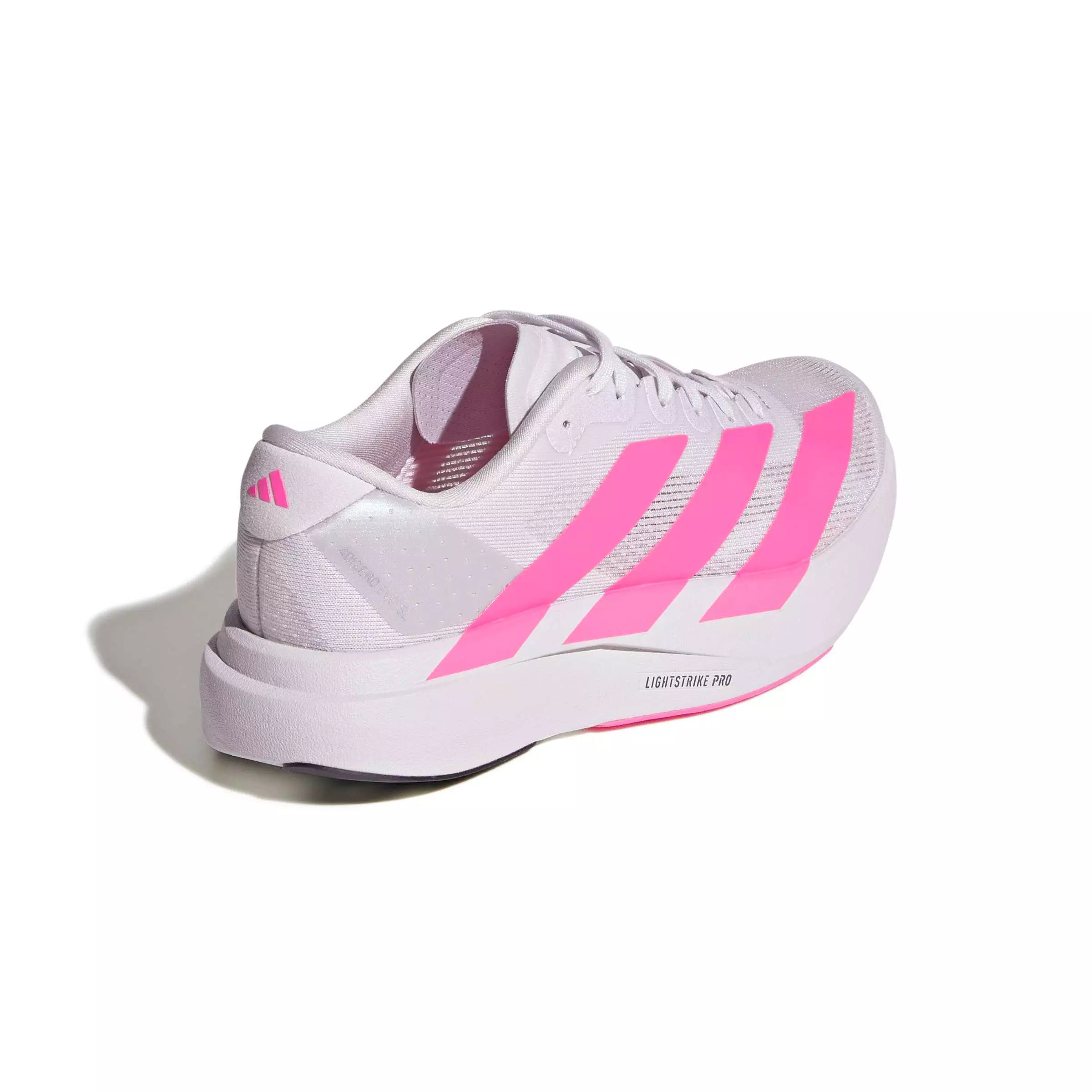 adidas Adizero EVO SL "Dash Grey/Lucid Pink/Core Black" Grade School Kids' Running Shoe - GREY/PINK/BLACK