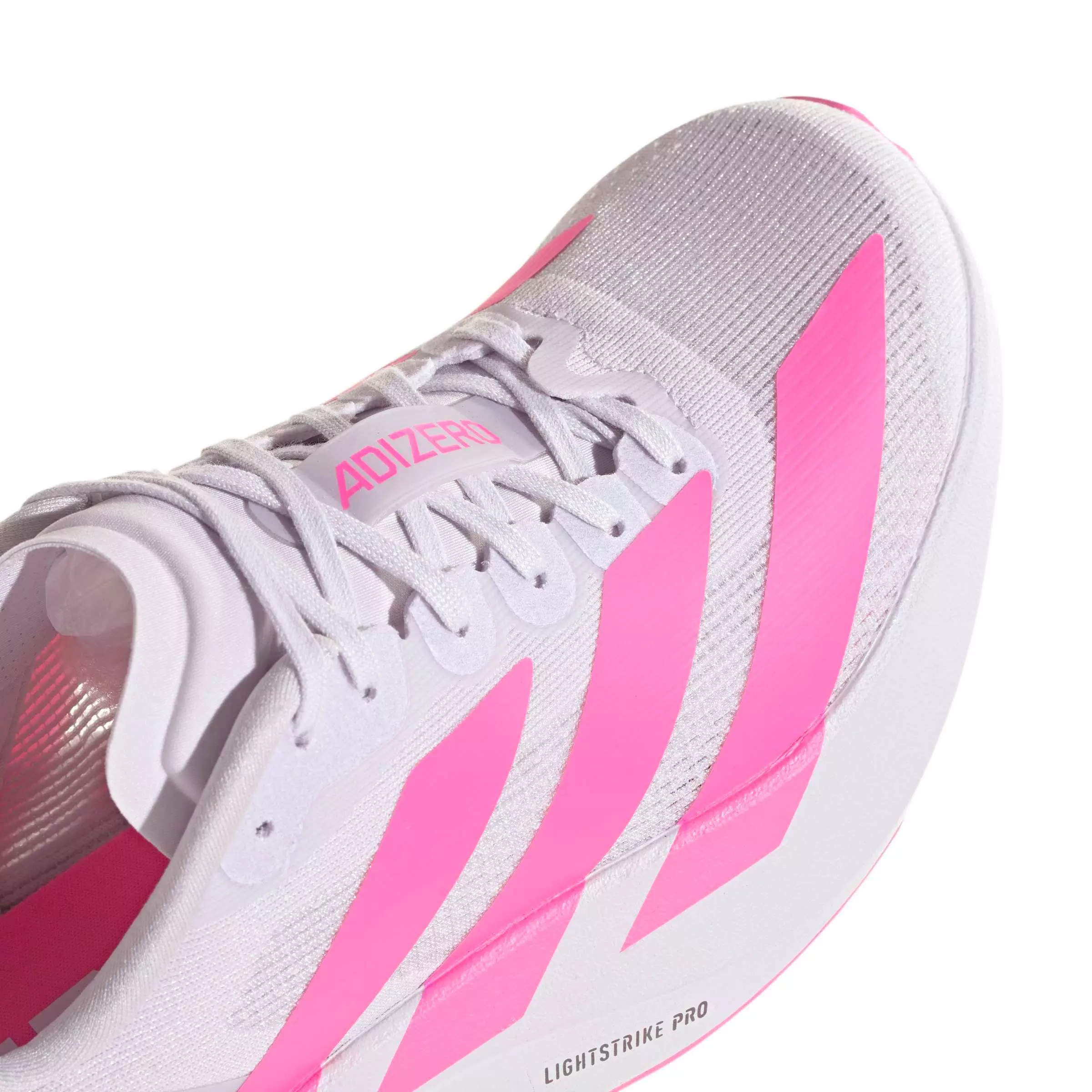 adidas Adizero EVO SL "Dash Grey/Lucid Pink/Core Black" Grade School Boys' Running Shoe - GREY/PINK/BLACK