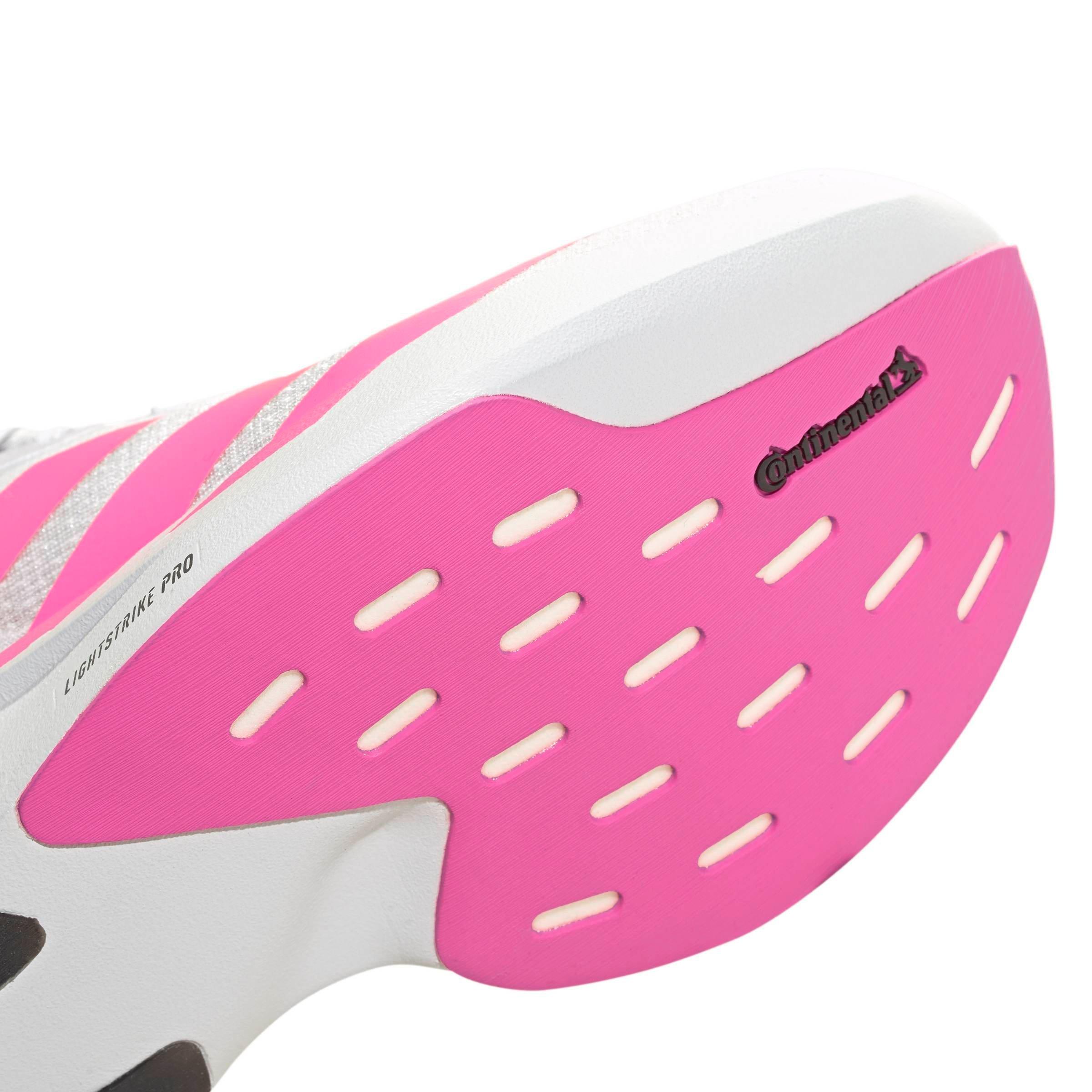 adidas Adizero EVO SL Grade School Boys' "Dash Grey/Lucid Pink/Core Black" Running Shoe