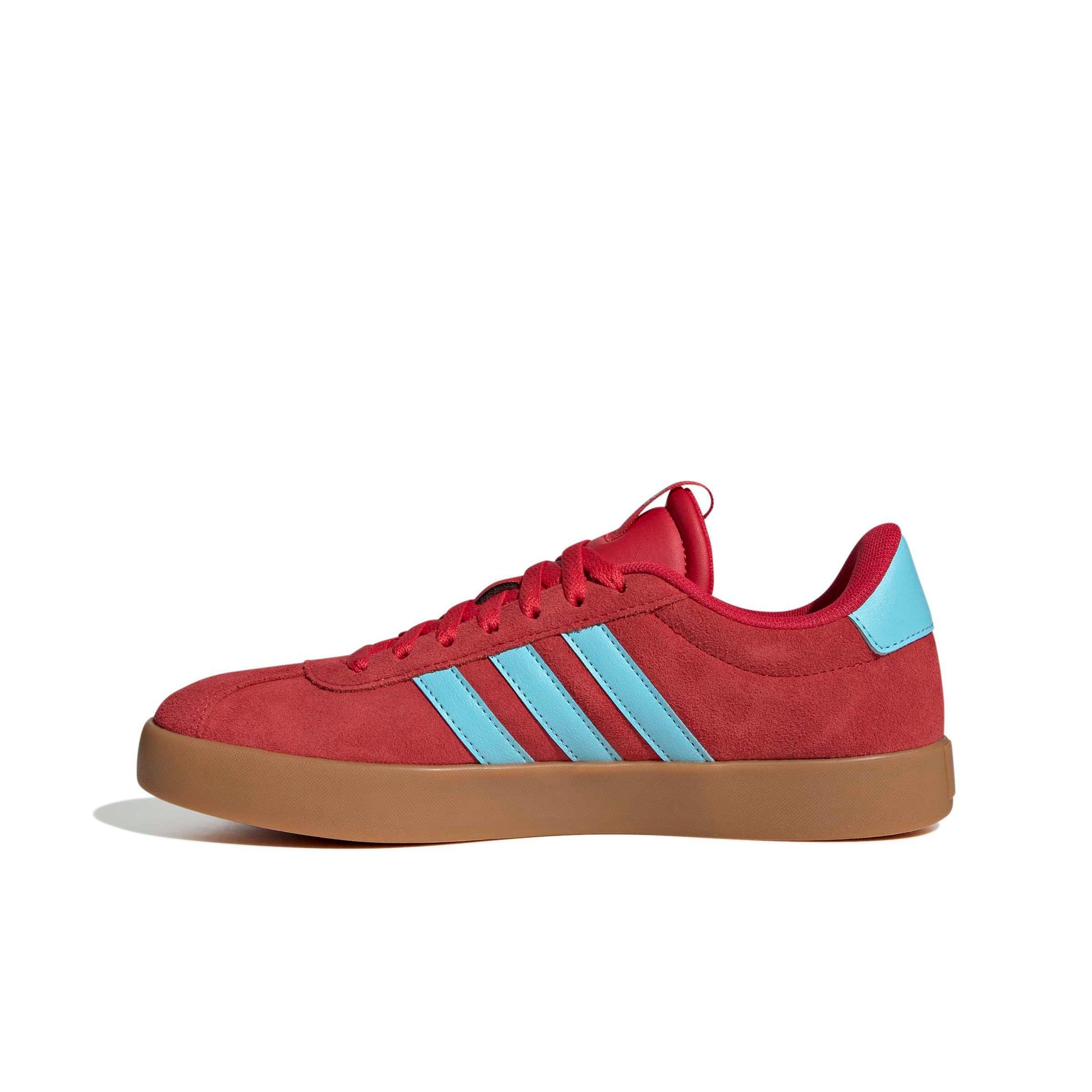 adidas VL Court 3.0 "Pure Ruby/Bliss Blue/Tech Grey Metallic" Women's Shoe - RUBY/BLUE/GREY