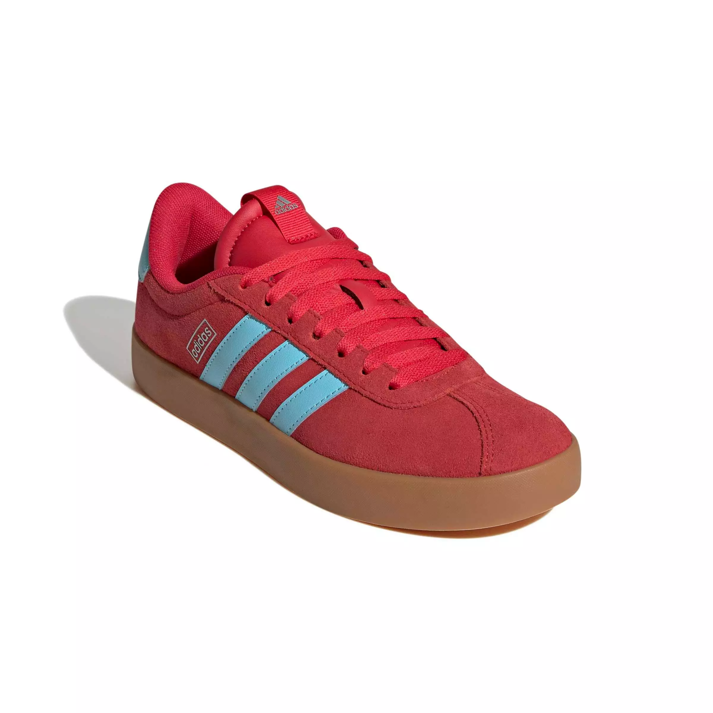 adidas VL Court 3.0 "Pure Ruby/Bliss Blue/Tech Grey Metallic" Women's Shoe - RUBY/BLUE/GREY