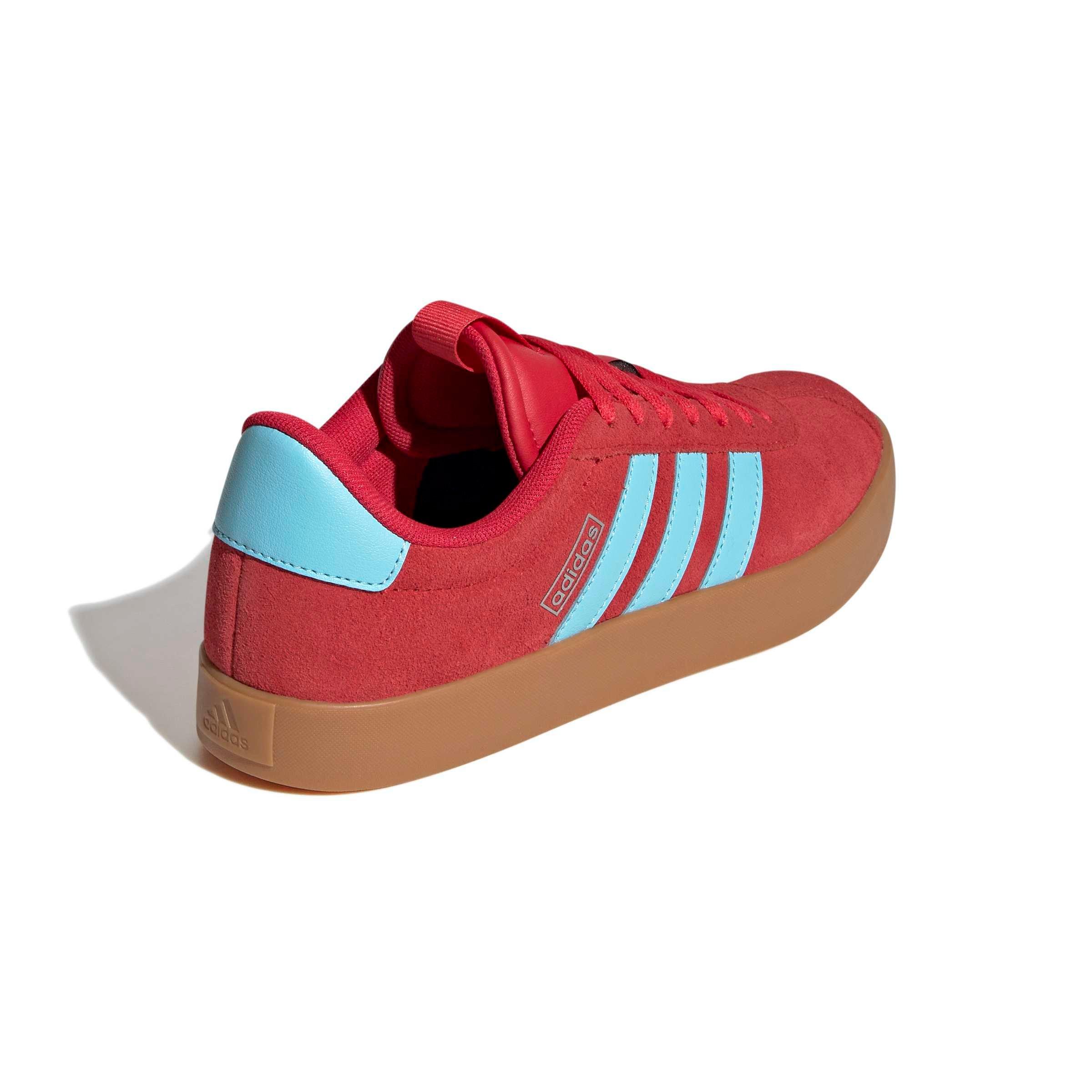 adidas VL Court 3.0 "Pure Ruby/Bliss Blue/Tech Grey Metallic" Women's Shoe - RUBY/BLUE/GREY