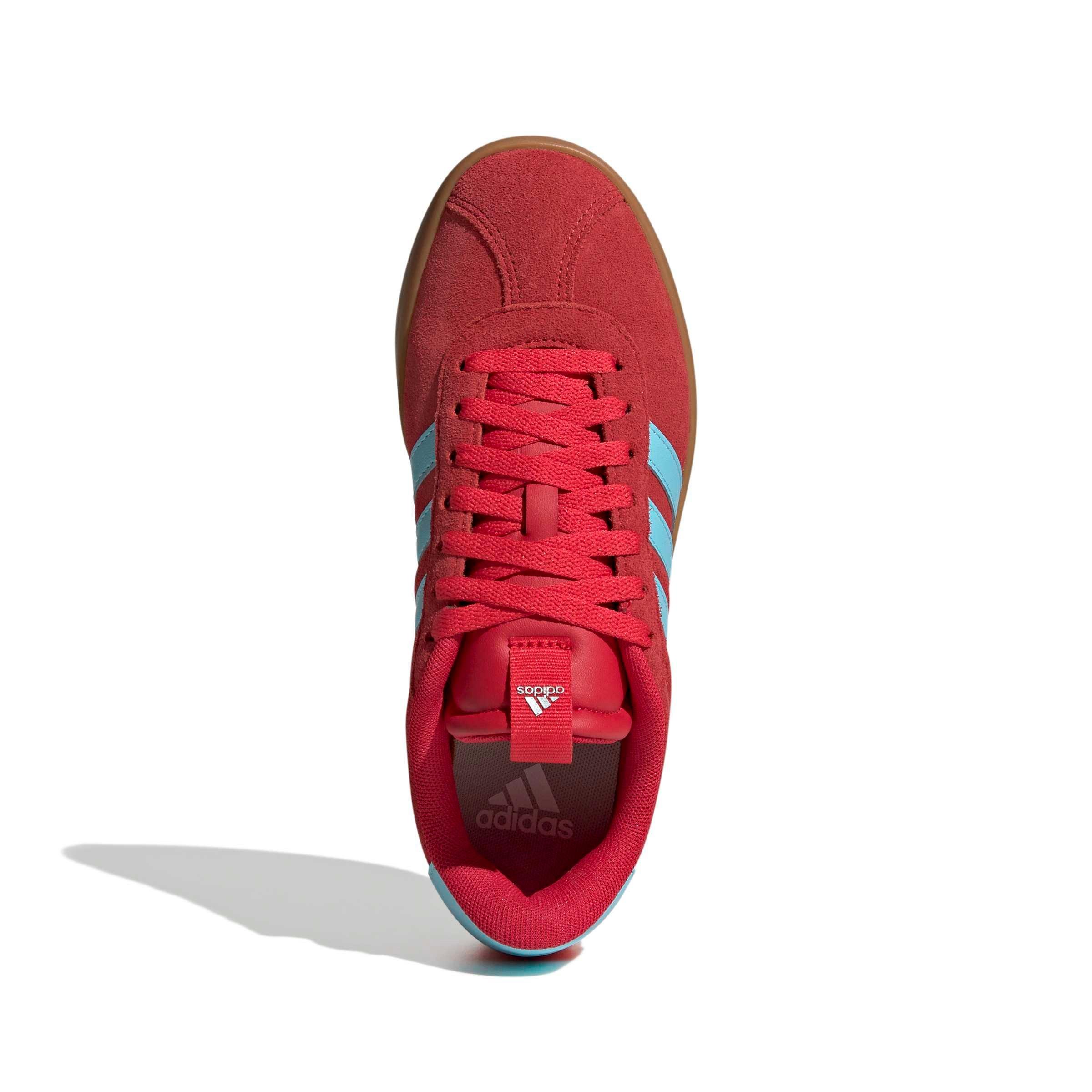 adidas VL Court 3.0 "Pure Ruby/Bliss Blue/Tech Grey Metallic" Women's Shoe - RUBY/BLUE/GREY