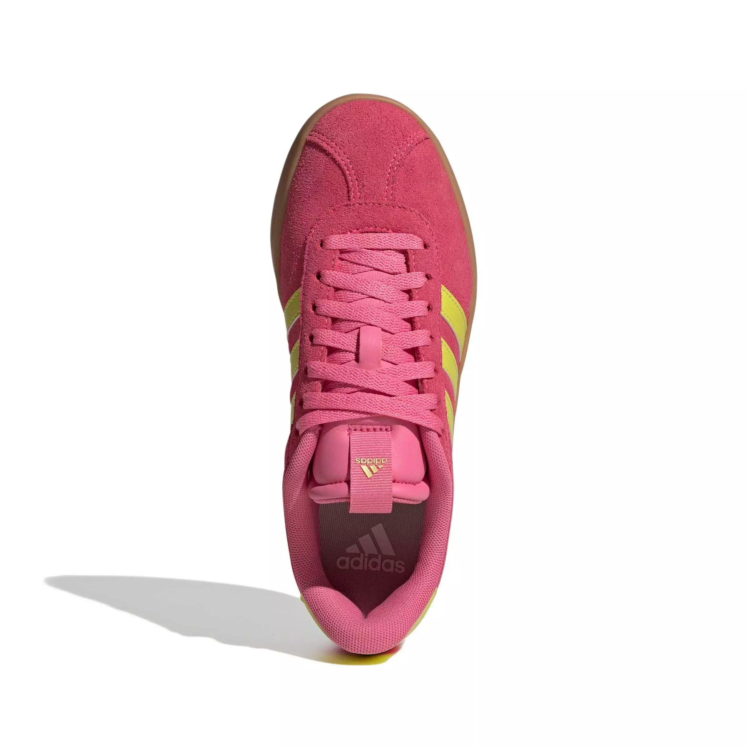 adidas VL Court 3.0 "Lucid Pink/Pure Lemon/Gold Metallic" Women's Shoe - PINK/LEMON/GOLD
