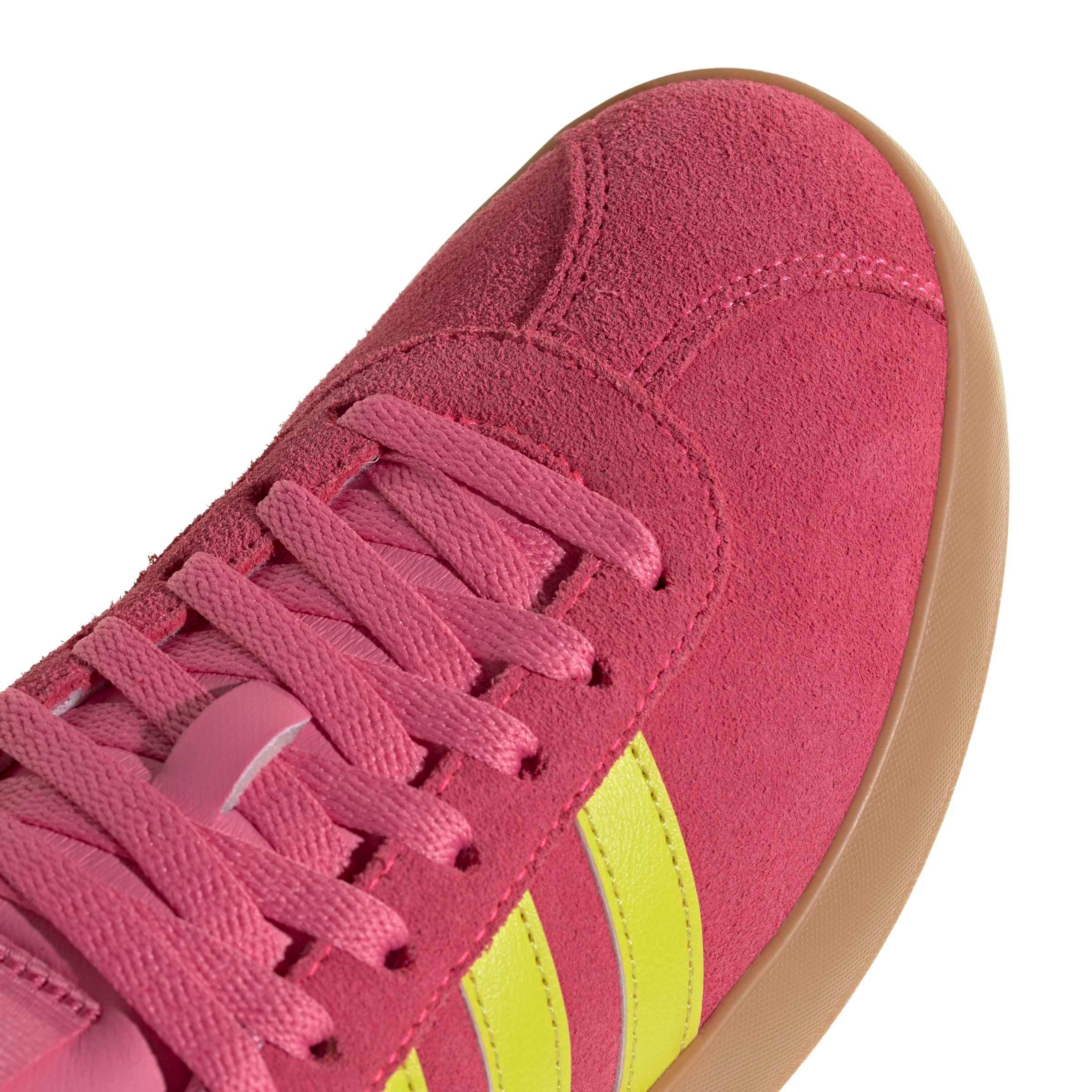 adidas VL Court 3.0 "Lucid Pink/Pure Lemon/Gold Metallic" Women's Shoe - PINK/LEMON/GOLD
