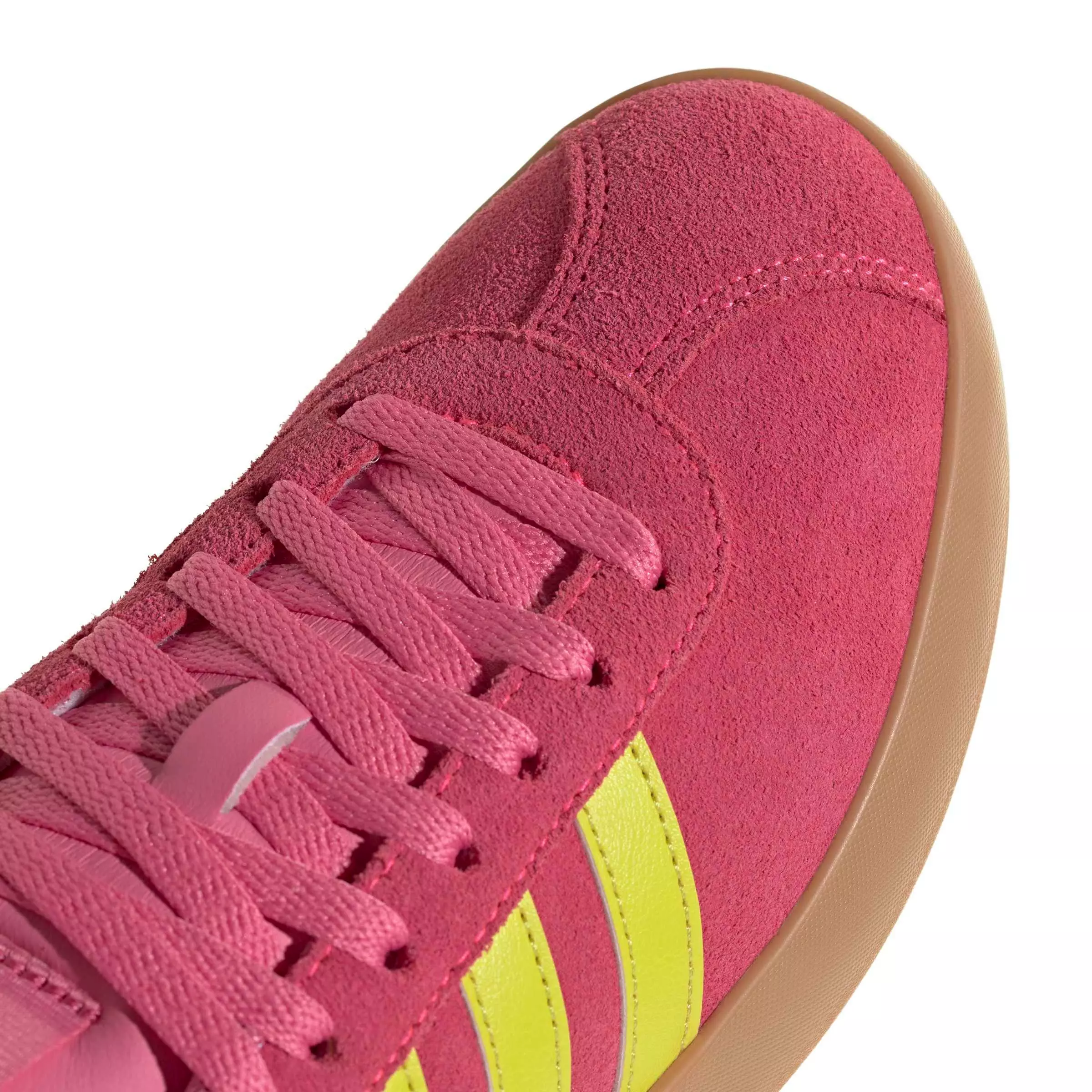 adidas VL Court 3.0 "Lucid Pink/Pure Lemon/Gold Metallic" Women's Shoe - PINK/LEMON/GOLD