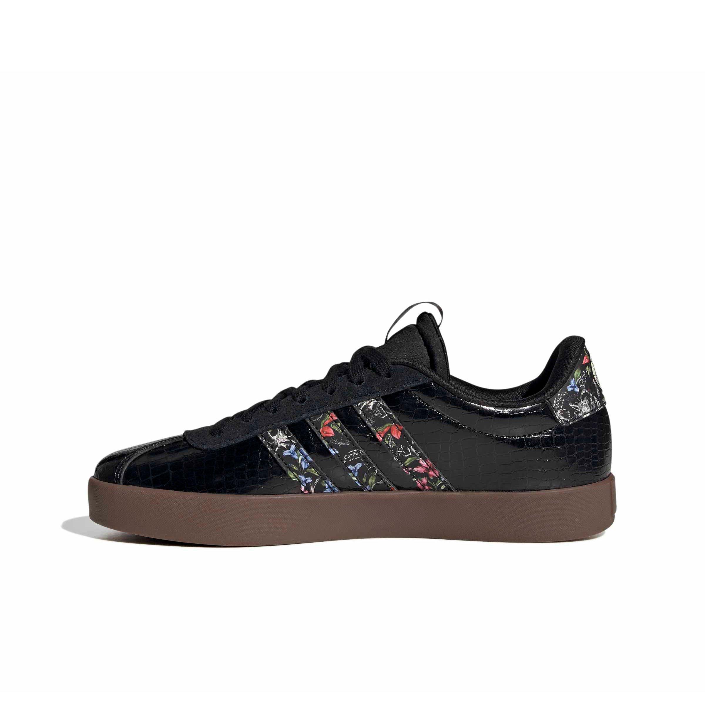 adidas VL Court 3.0 "Core Black/Core Black/Gum 5" Women's Shoe - BLACK/BLACK/GUM