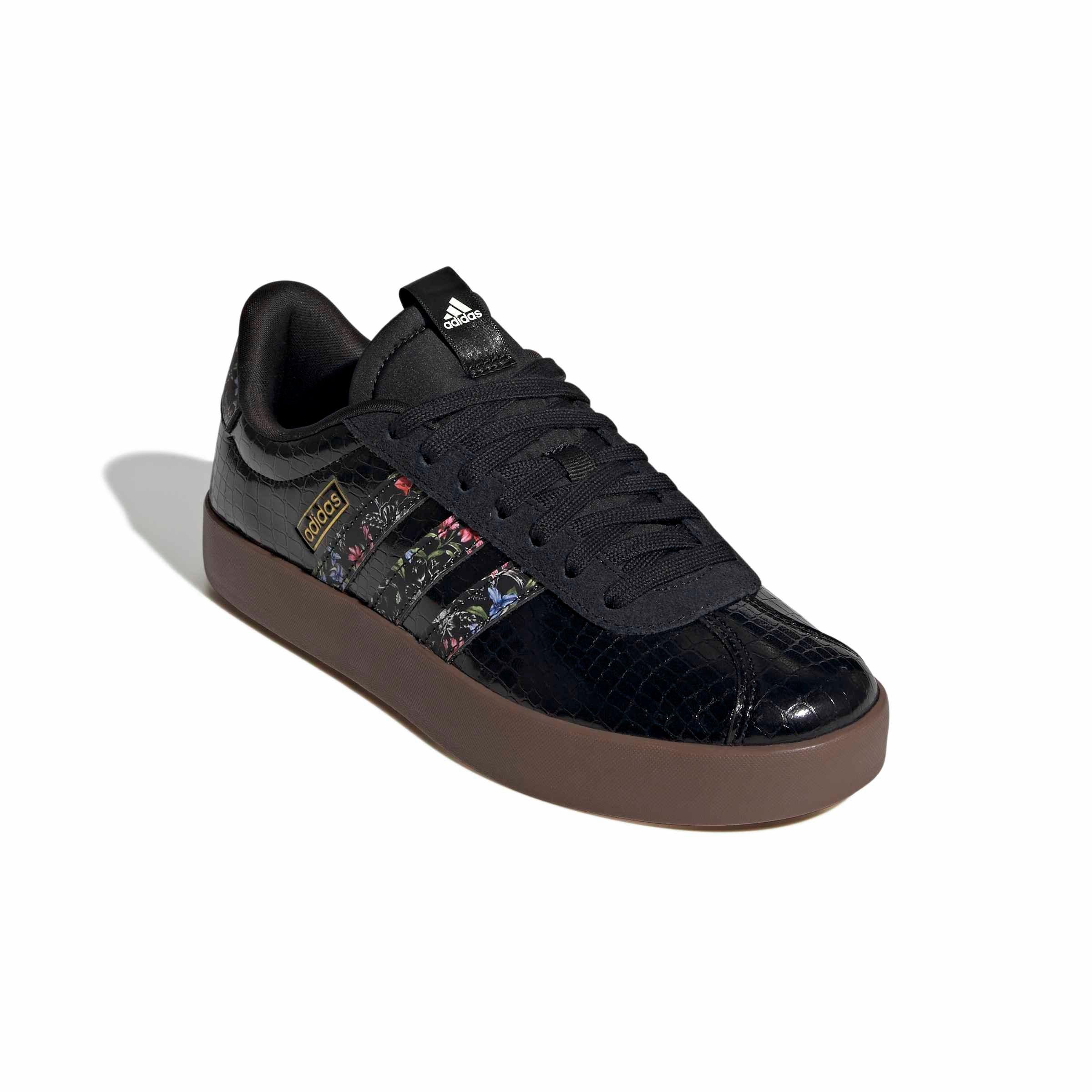 adidas VL Court 3.0 "Core Black/Core Black/Gum 5" Women's Shoe - BLACK/BLACK/GUM