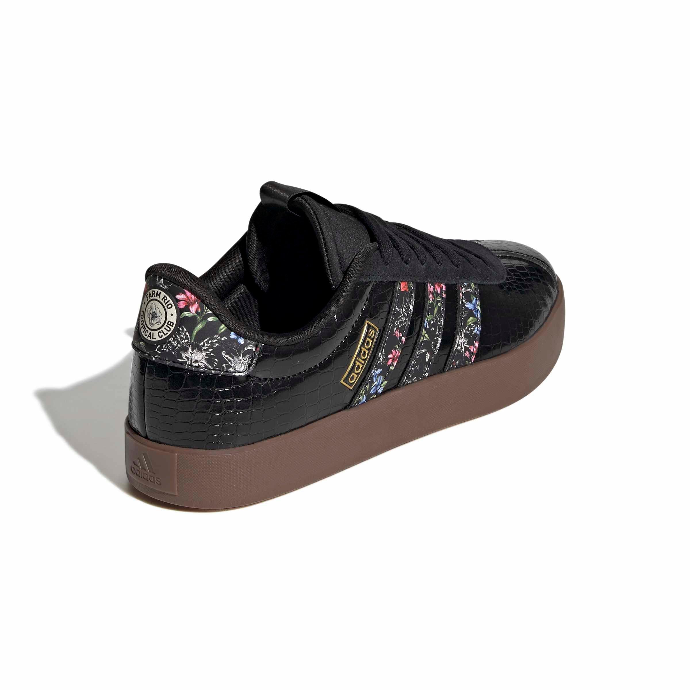 adidas VL Court 3.0 "Core Black/Core Black/Gum 5" Women's Shoe - BLACK/BLACK/GUM
