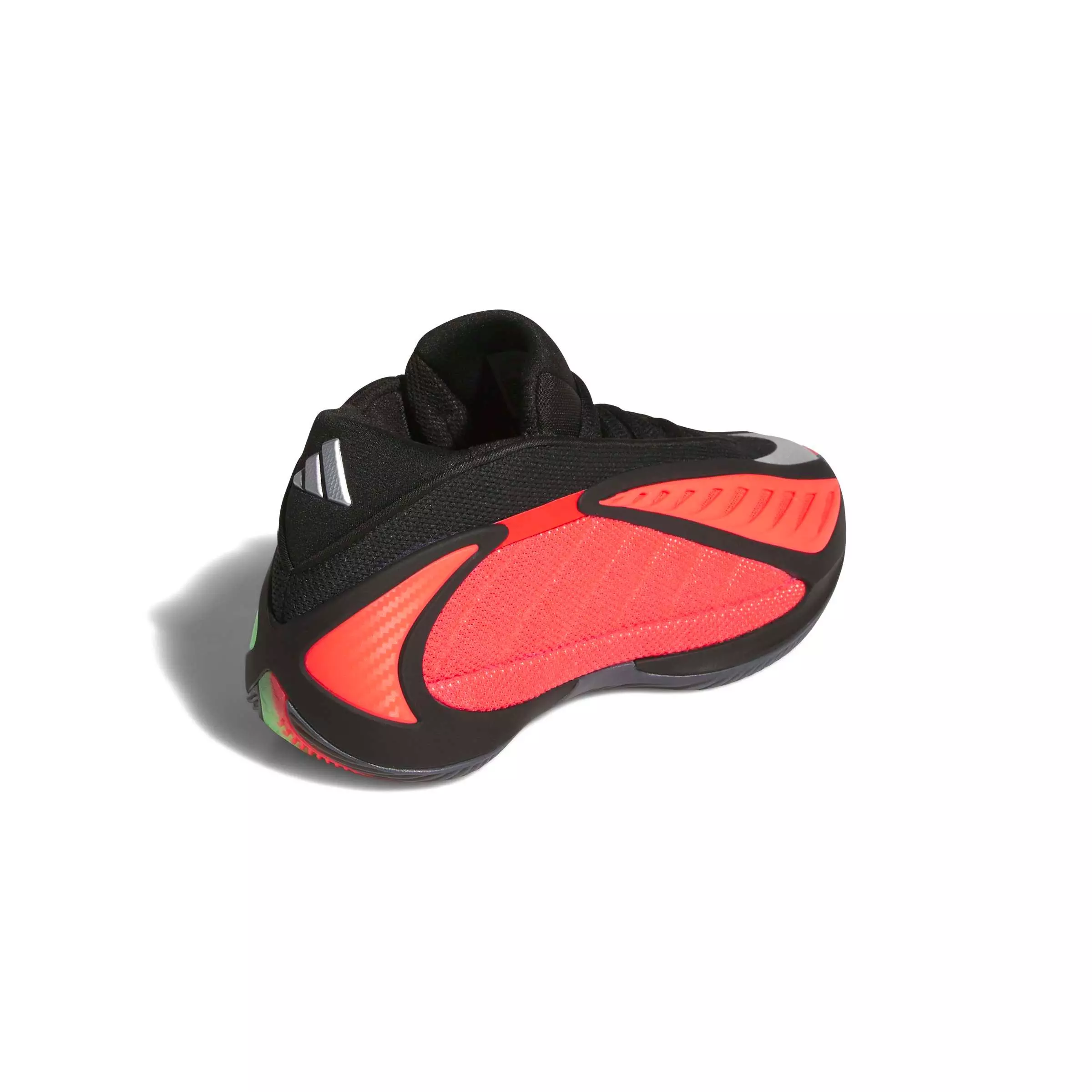 adidas Anthony Edwards 2 "Core Black/Lucid Red/Lucid Lemon" Grade School Boys' Basketball Shoe - BLACK/RED/LEMON