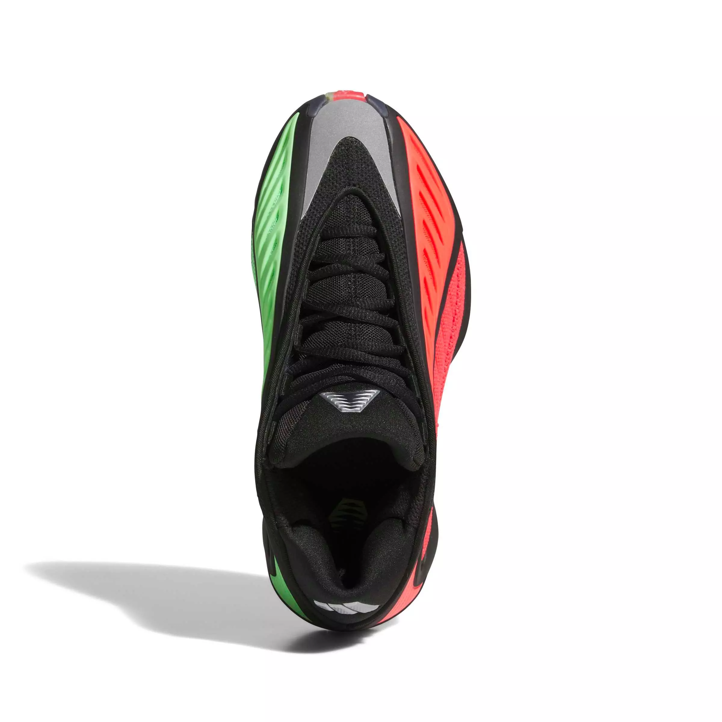 adidas Anthony Edwards 2 "Core Black/Lucid Red/Lucid Lemon" Grade School Boys' Basketball Shoe - BLACK/RED/LEMON