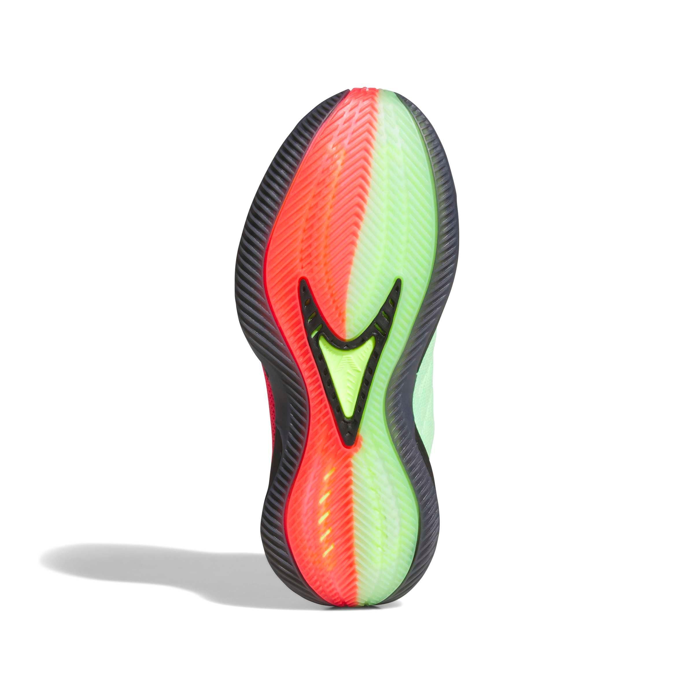 adidas Anthony Edwards 2 Grade School Boys' "Core Black/Lucid Red/Lucid Lemon" Basketball Shoe