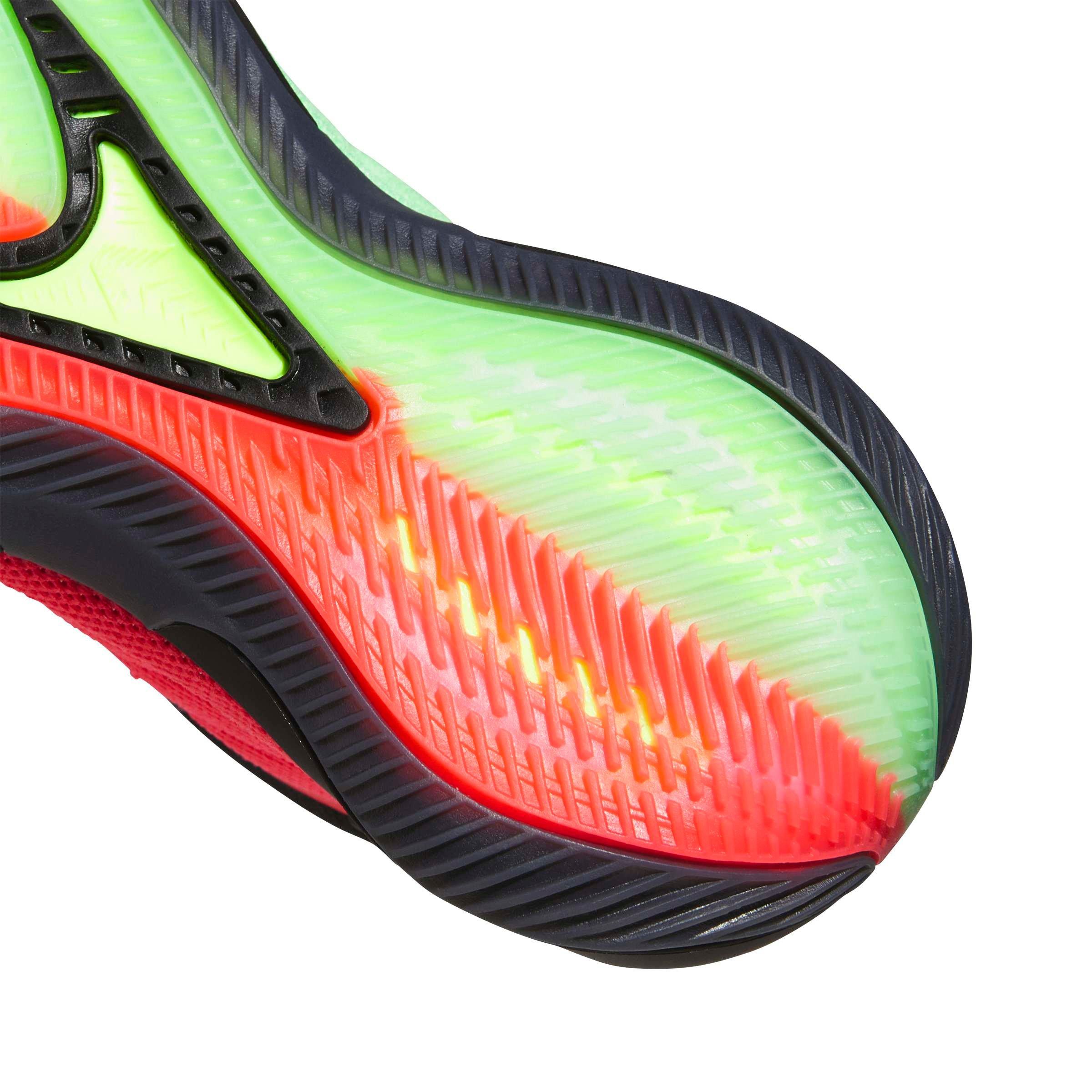 adidas Anthony Edwards 2 Grade School Boys' "Core Black/Lucid Red/Lucid Lemon" Basketball Shoe