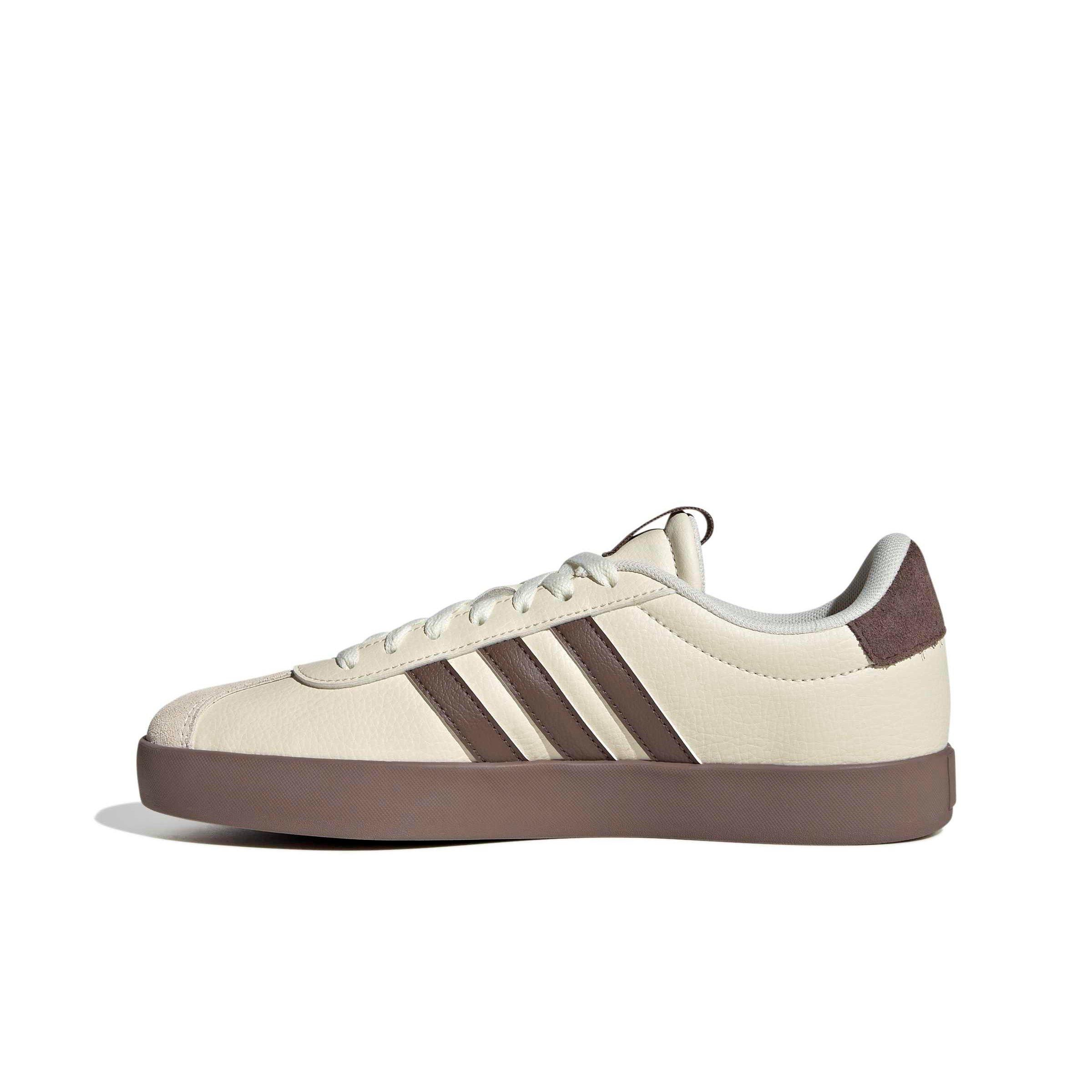 adidas VL Court 3.0 "Off White/Earth Strata/Gold Metallic" Women's Shoe - OFF WHITE/EARTH/GOLD