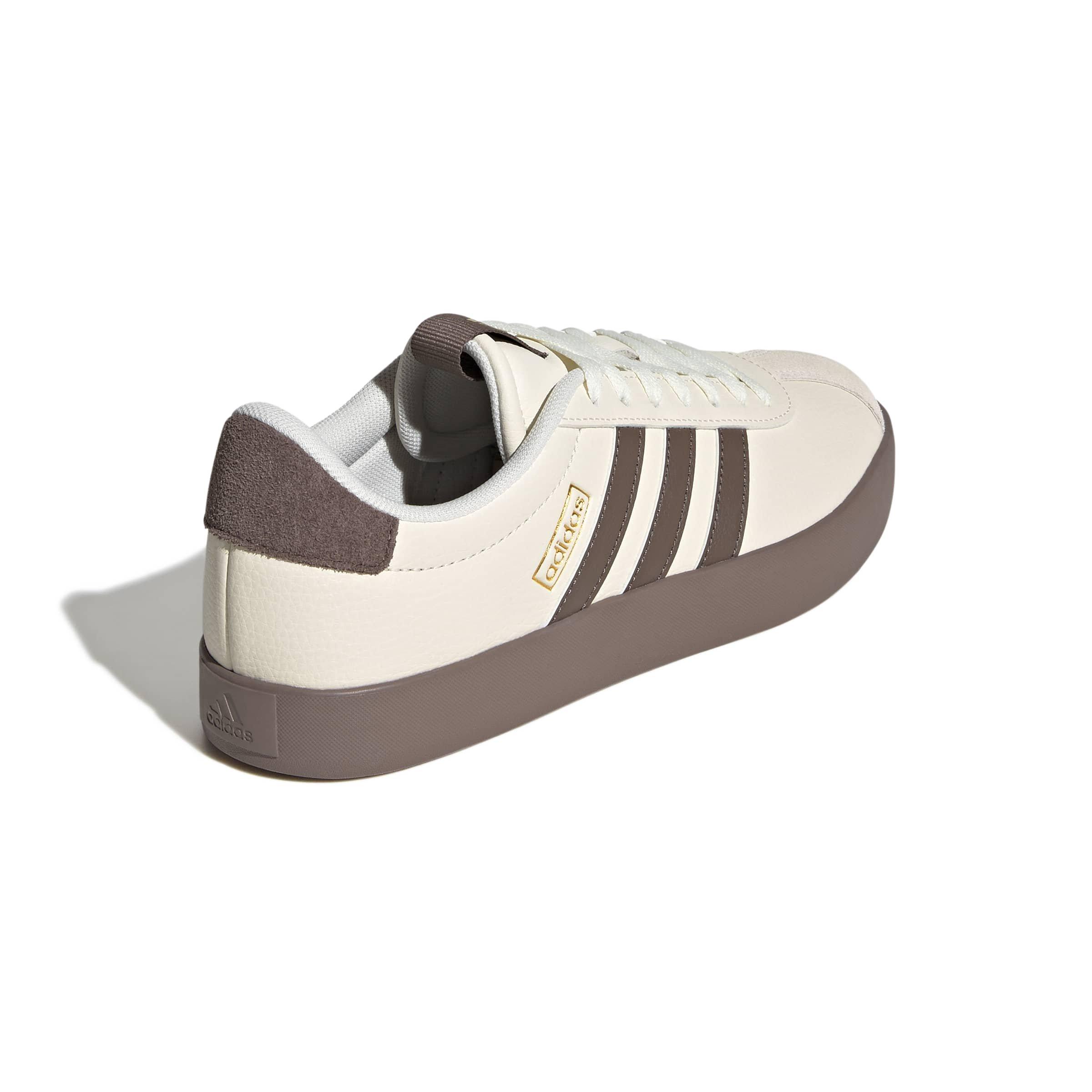 adidas VL Court 3.0 "Off White/Earth Strata/Gold Metallic" Women's Shoe - OFF WHITE/EARTH/GOLD