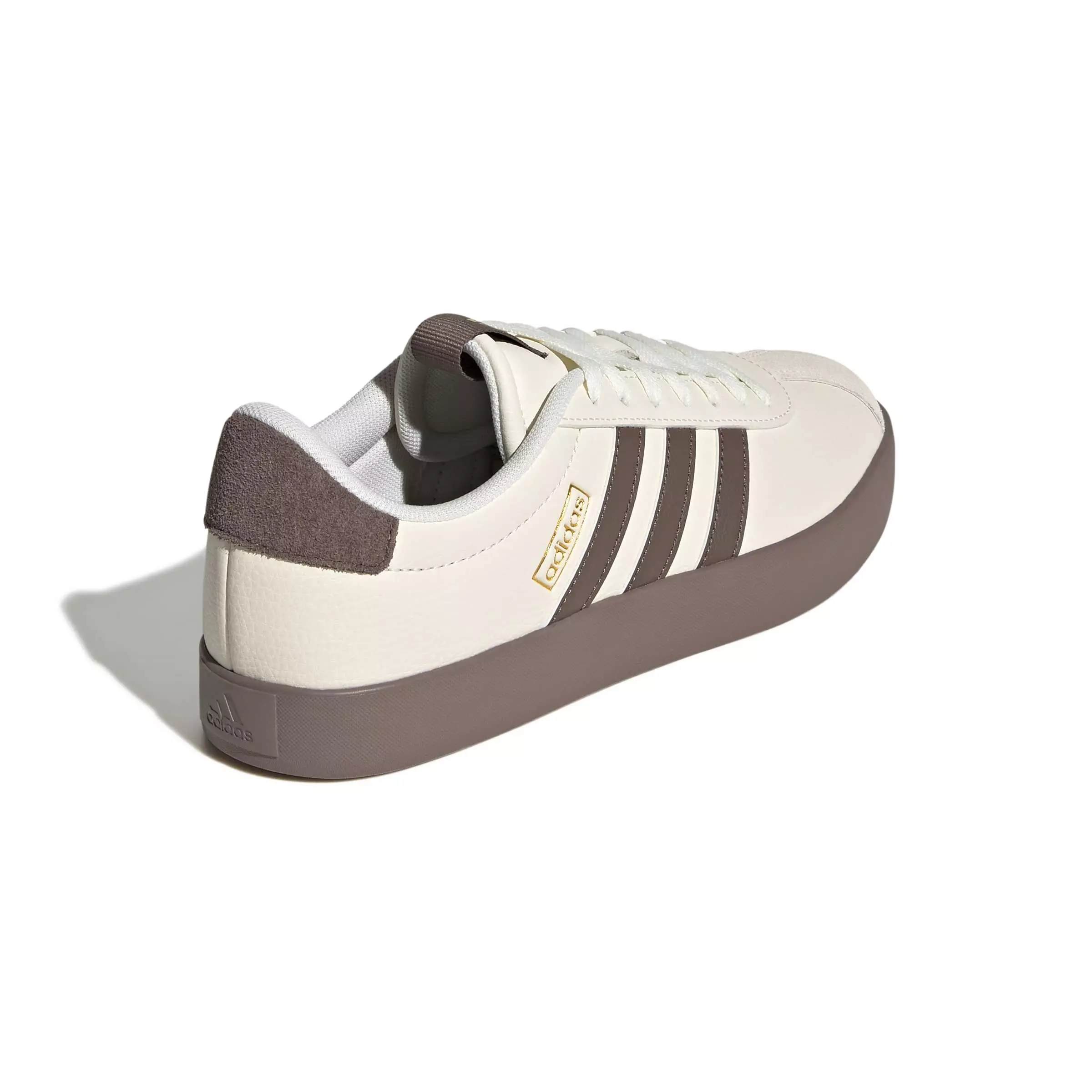 adidas VL Court 3.0 "Off White/Earth Strata/Gold Metallic" Women's Shoe - OFF WHITE/EARTH/GOLD