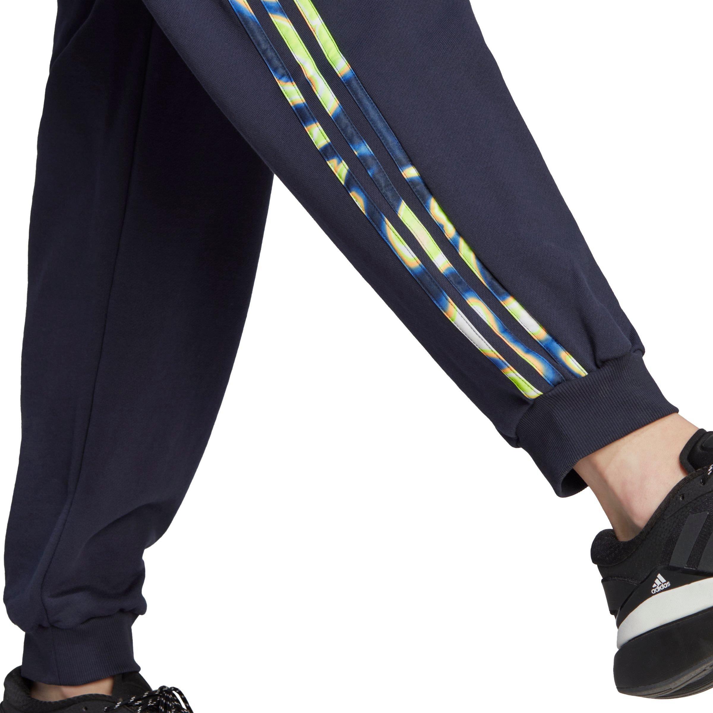 adidas Women's Vibrant Print 3-Stripes Joggers - Blue